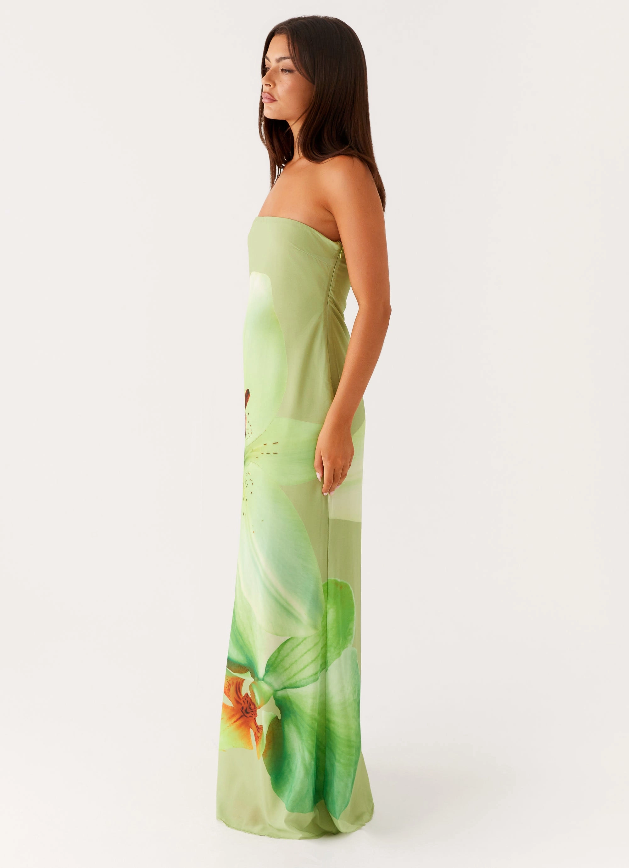 Fresh Stitch Darcy Maxi Dress - Green Floral