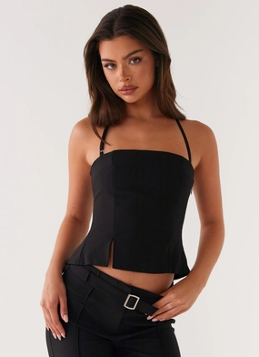 Low Profile Seaming Dawny Top - Black