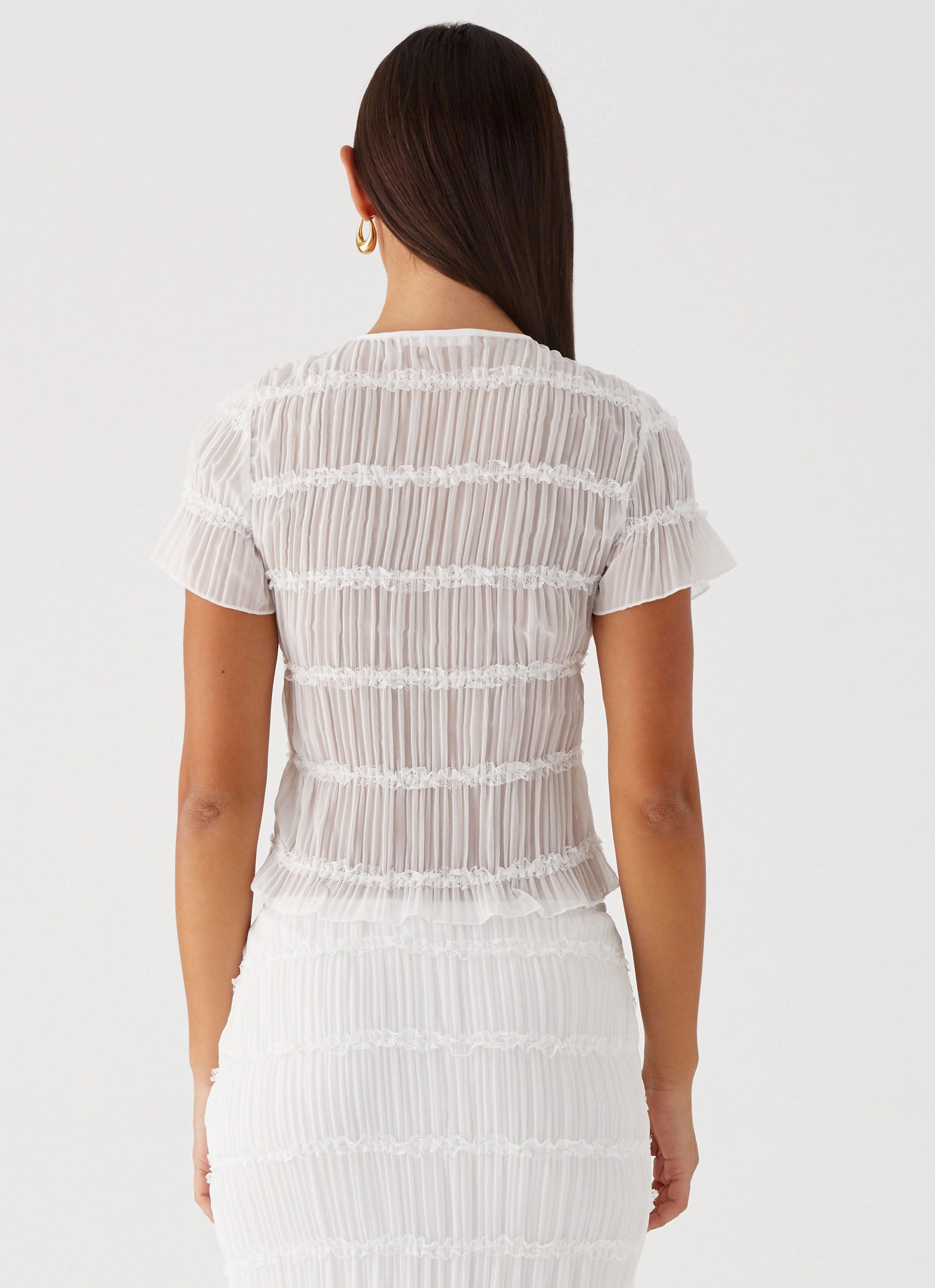 Daydreaming Top - White perforated design