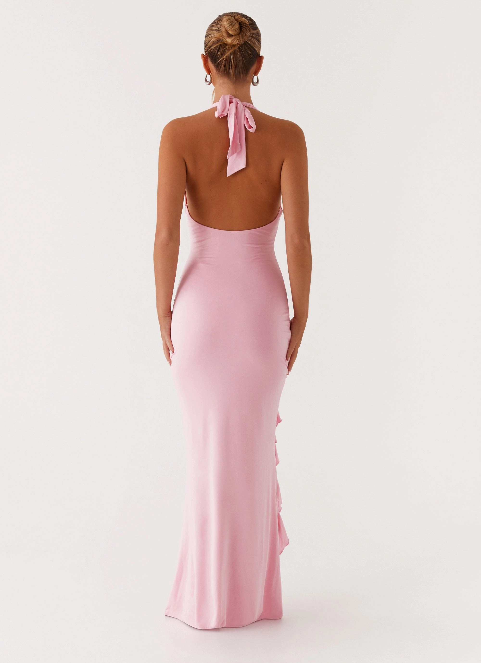 Charmed By You Maxi Dress - Pink Cozy Look Fitted Look