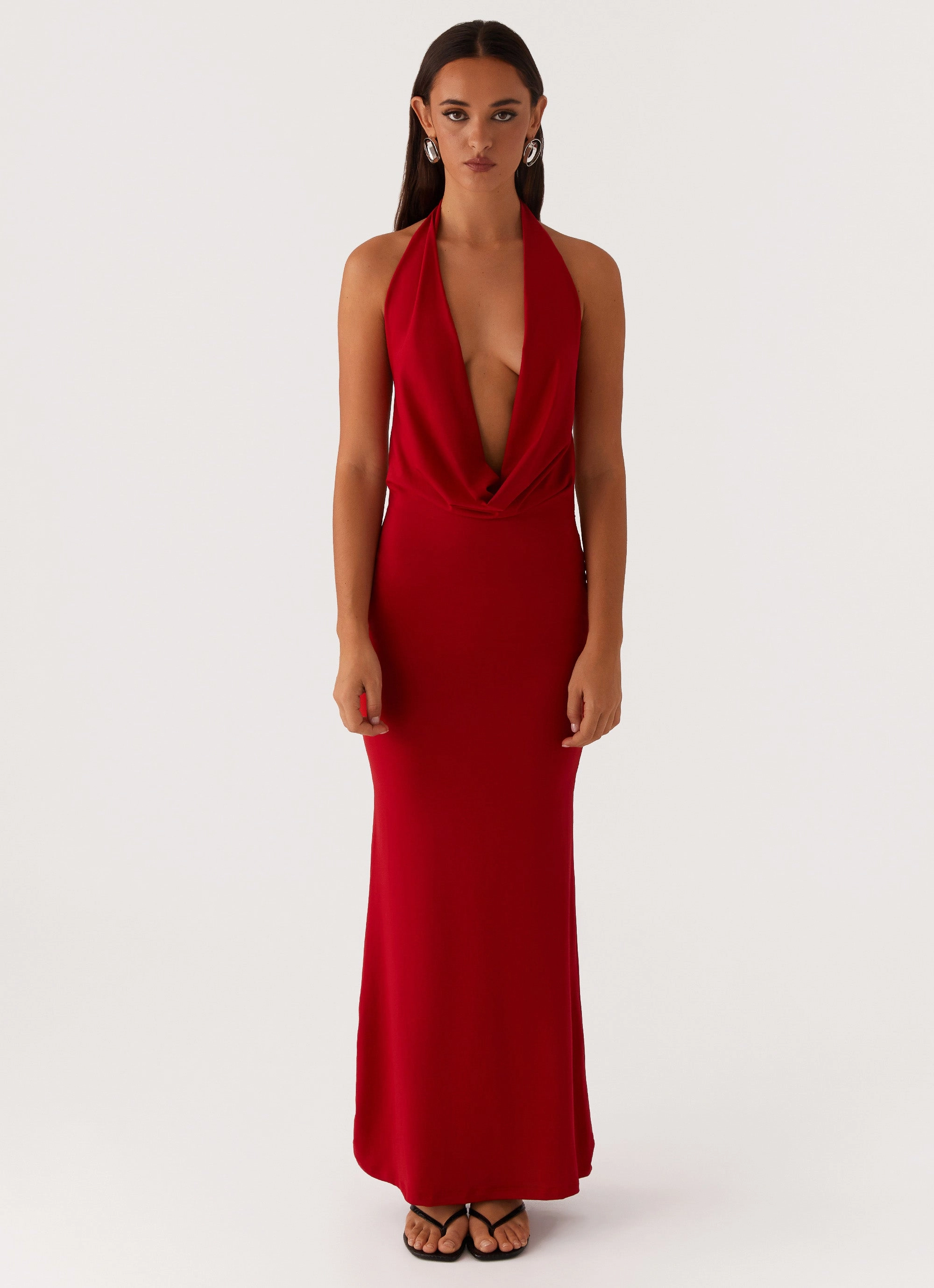 Dedicated Maxi Dress - Red Sleek Touch