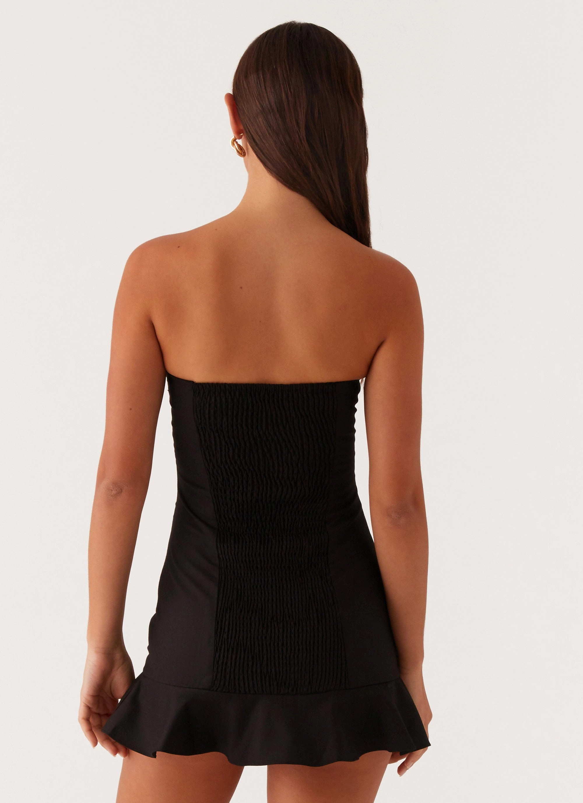 Delmi Bustier Mini Dress - Black Easy Mood tailored look