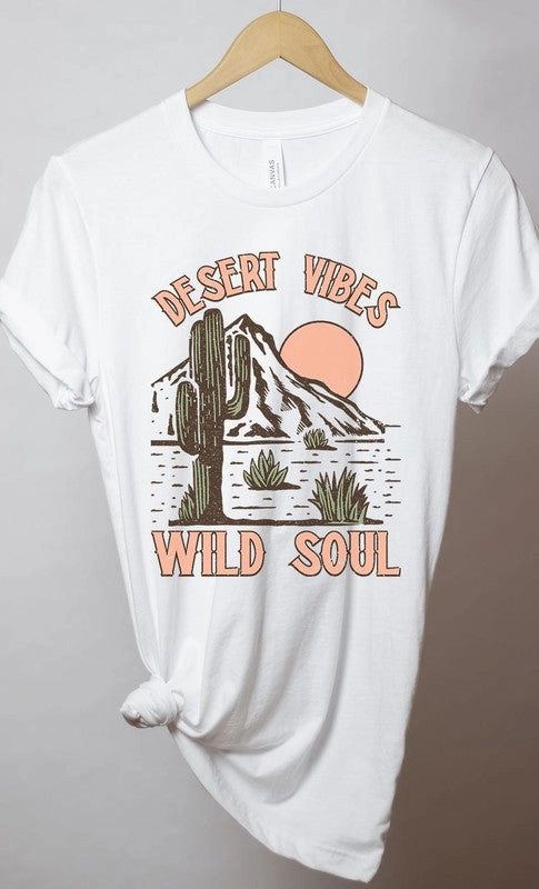 stain resistant coating Multi Way Adjustable Fit Desert Vibes Wild Soul Graphic Tee S-XL