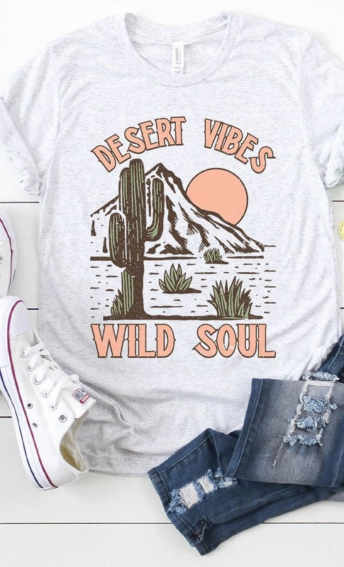 Desert Vibes Wild Soul Graphic Tee S-XL StainResistantFinish
