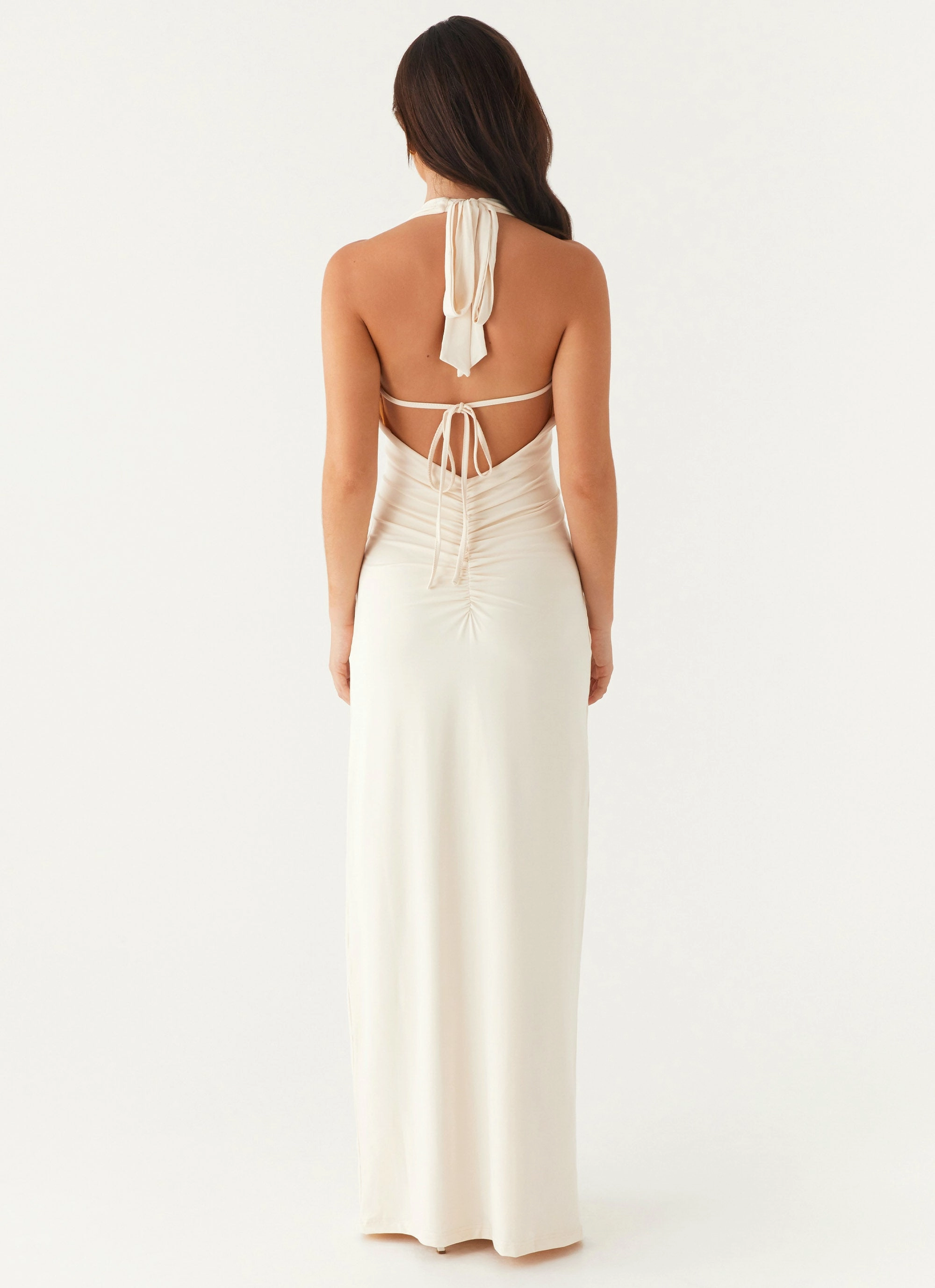 Dominica Maxi Dress - Ivory Light Touch