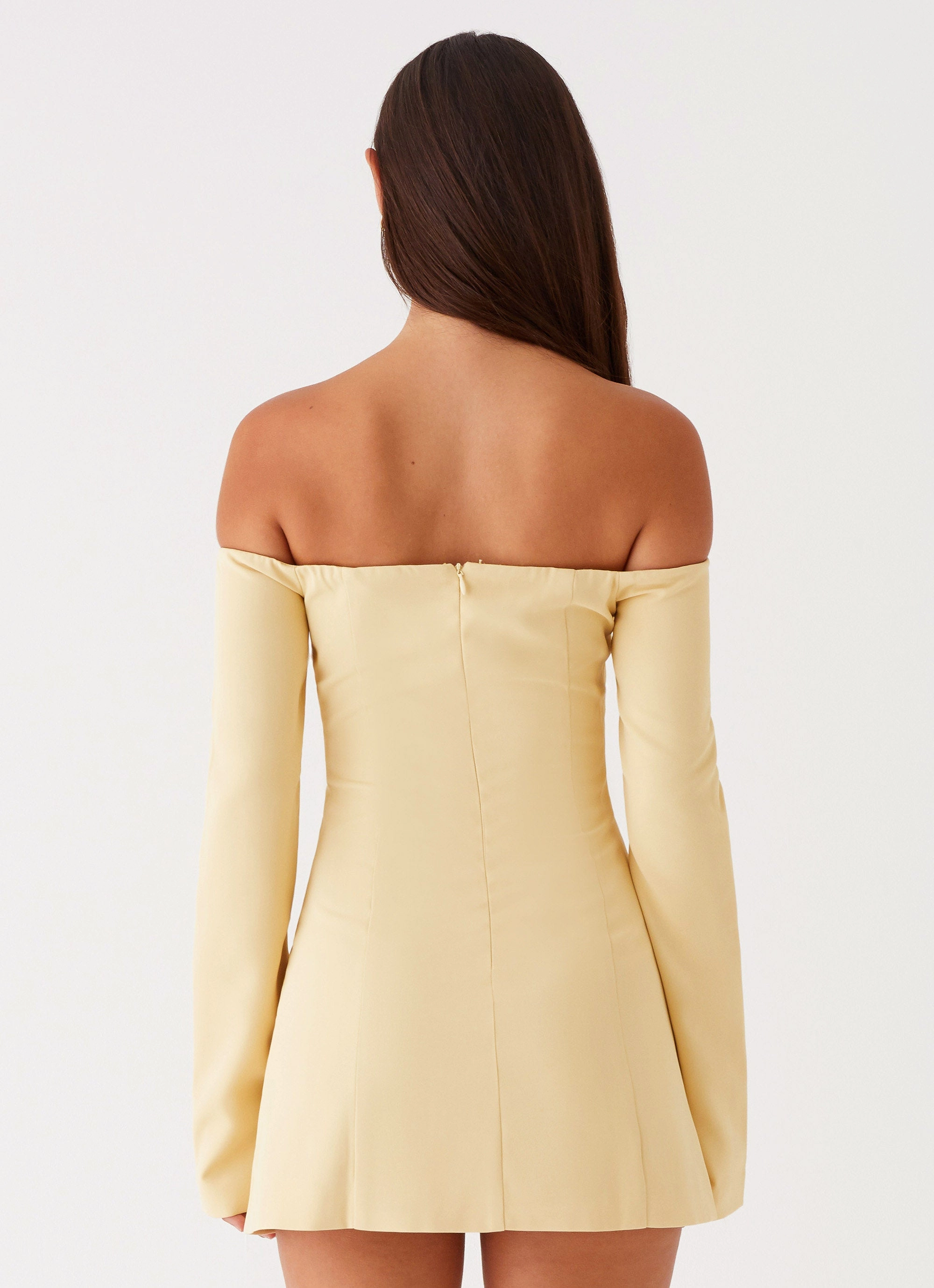 Pocket-Detail Relax Piece Dominique Blazer Mini Dress - Yellow