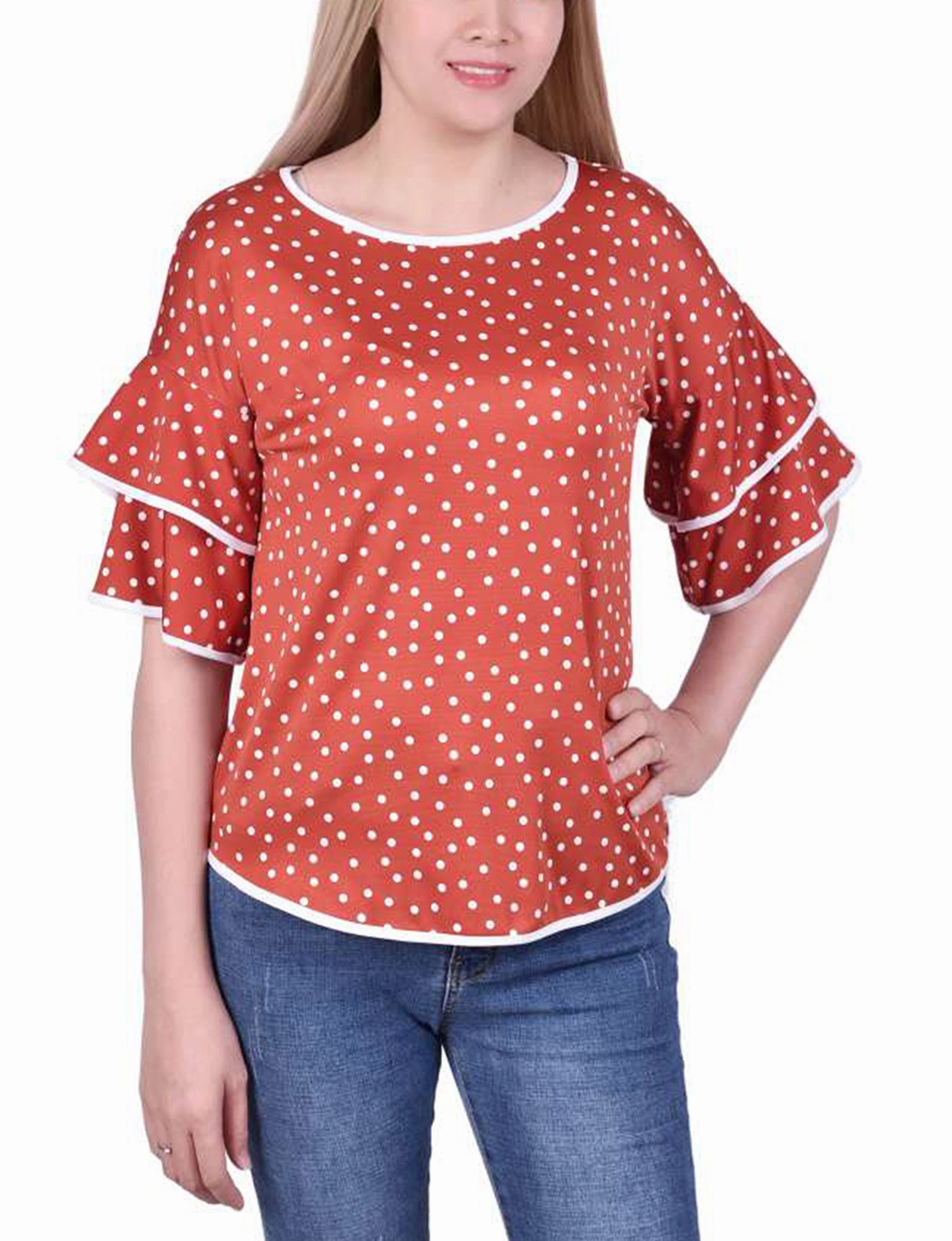 Double Layer Elbow Sleeve Top Non Chafe Armholes