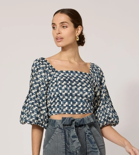 Agatha Top | Biarritz Interlock Weave Sporty T-shirt