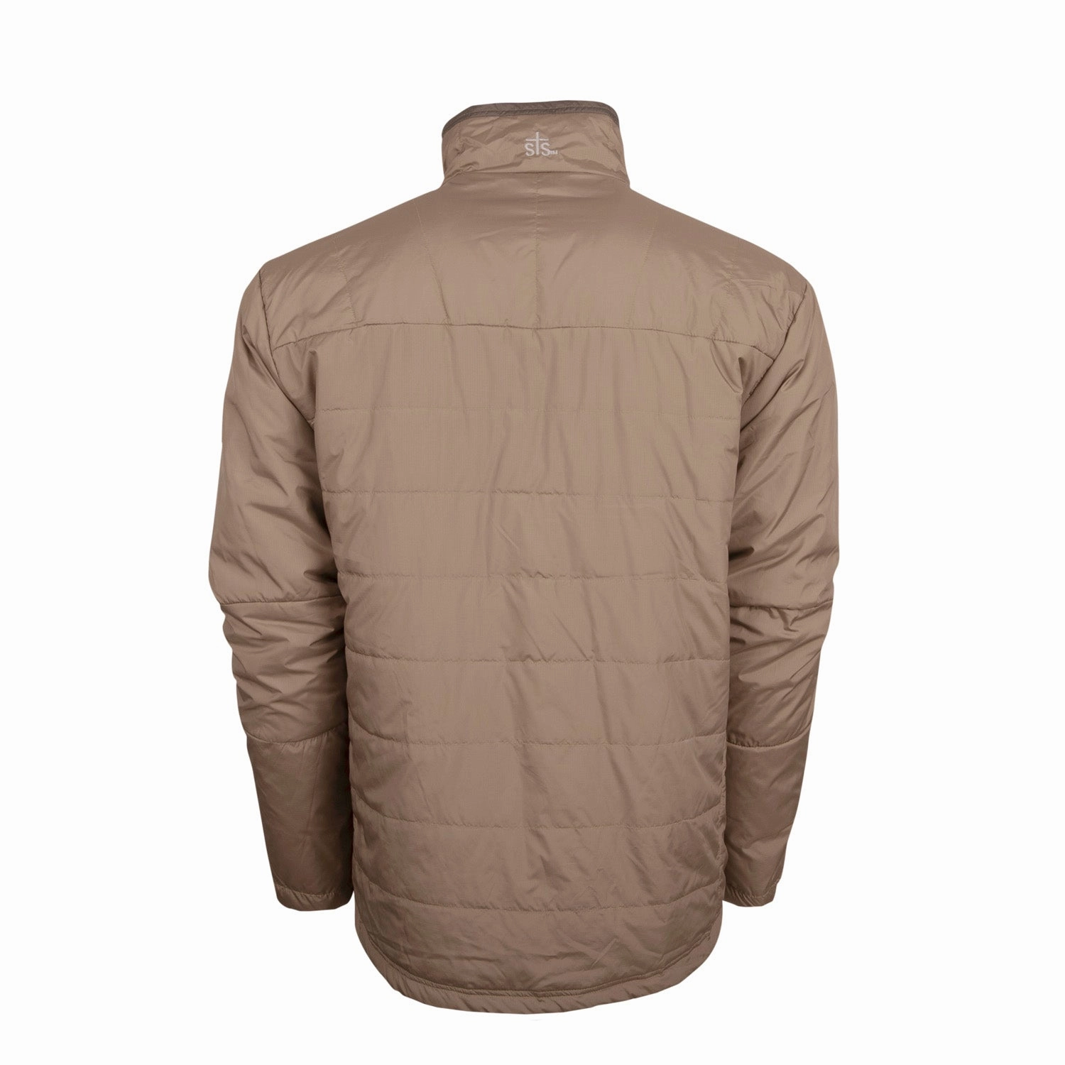 STS Ranchwear Mens Sterling Khaki/Olive 100% Polyester Softshell Jacket On Duty Layer Fleece Inside