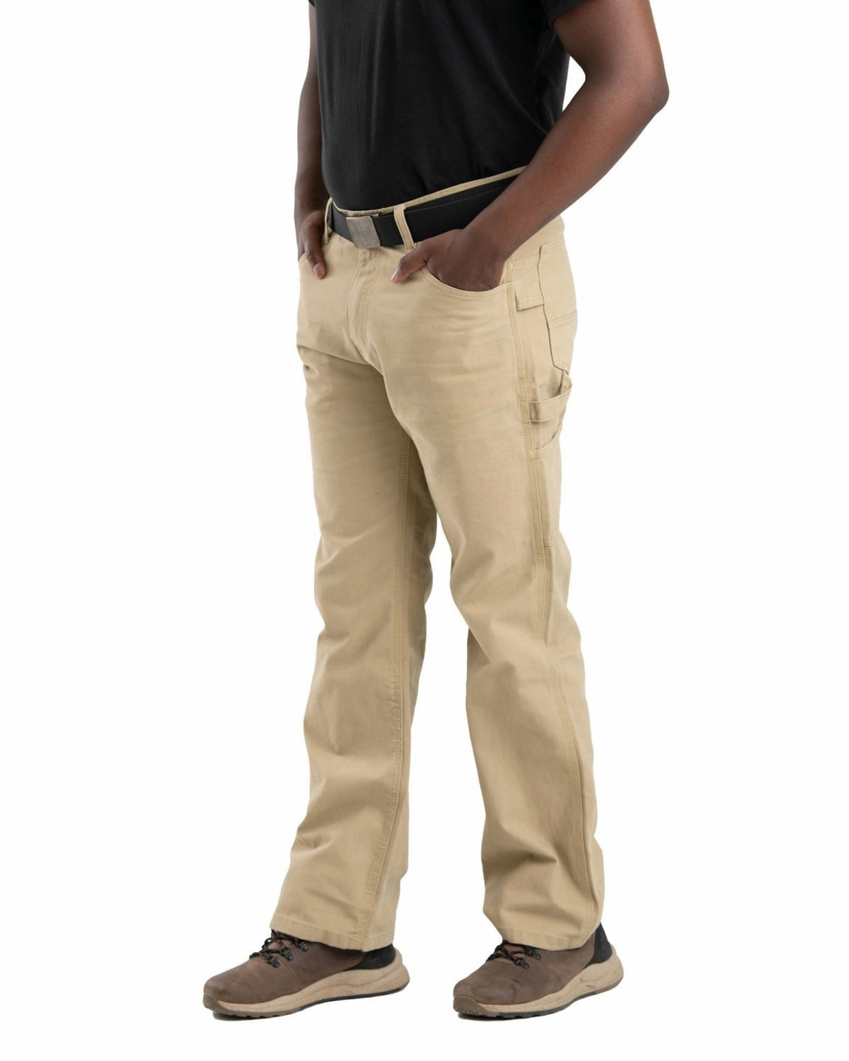 Berne Apparel Mens Heartland Duck Carpenter Timber Khaki 100% Cotton Work Pants Comfortable Fashion