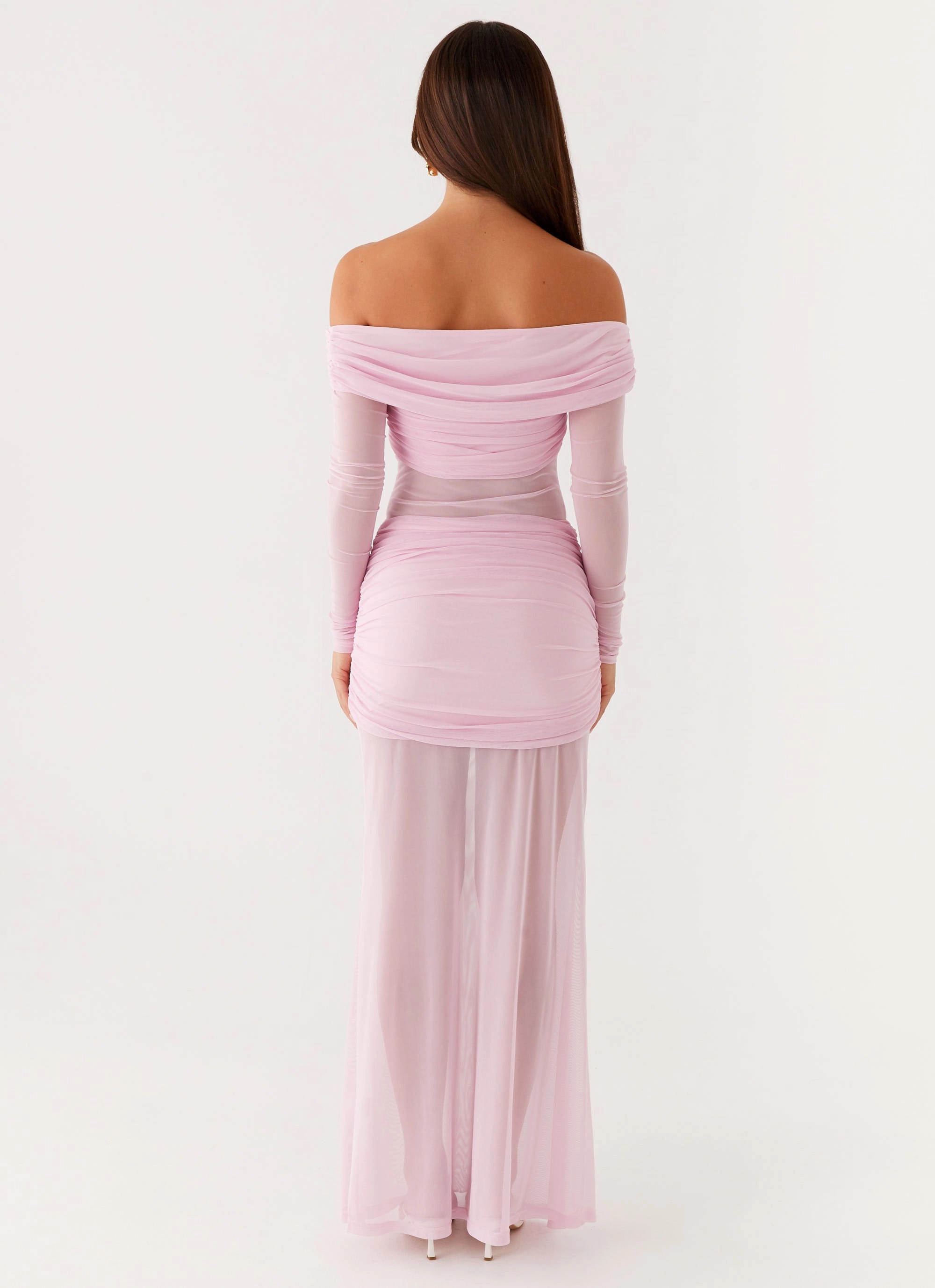 Embellished Trim Alter Ego Maxi Dress - Pink