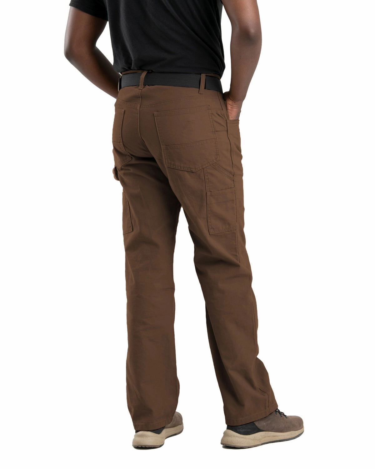 Cuffed hem Secure Closures Berne Mens Heartland Duck Carpenter Bark 100% Cotton Work Pants