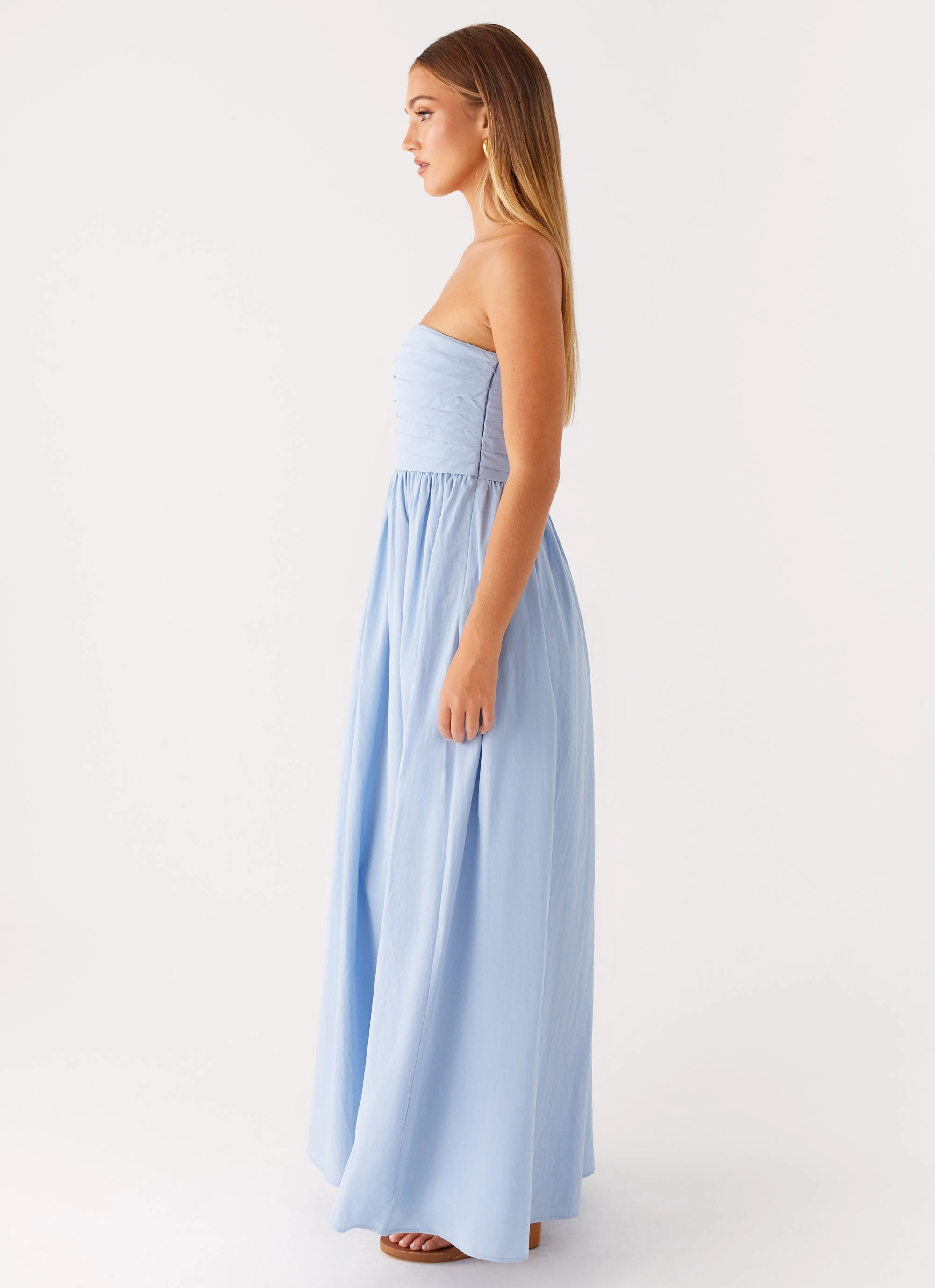 Fresh Color Casual Pick Tamia Maxi Dress - Blue