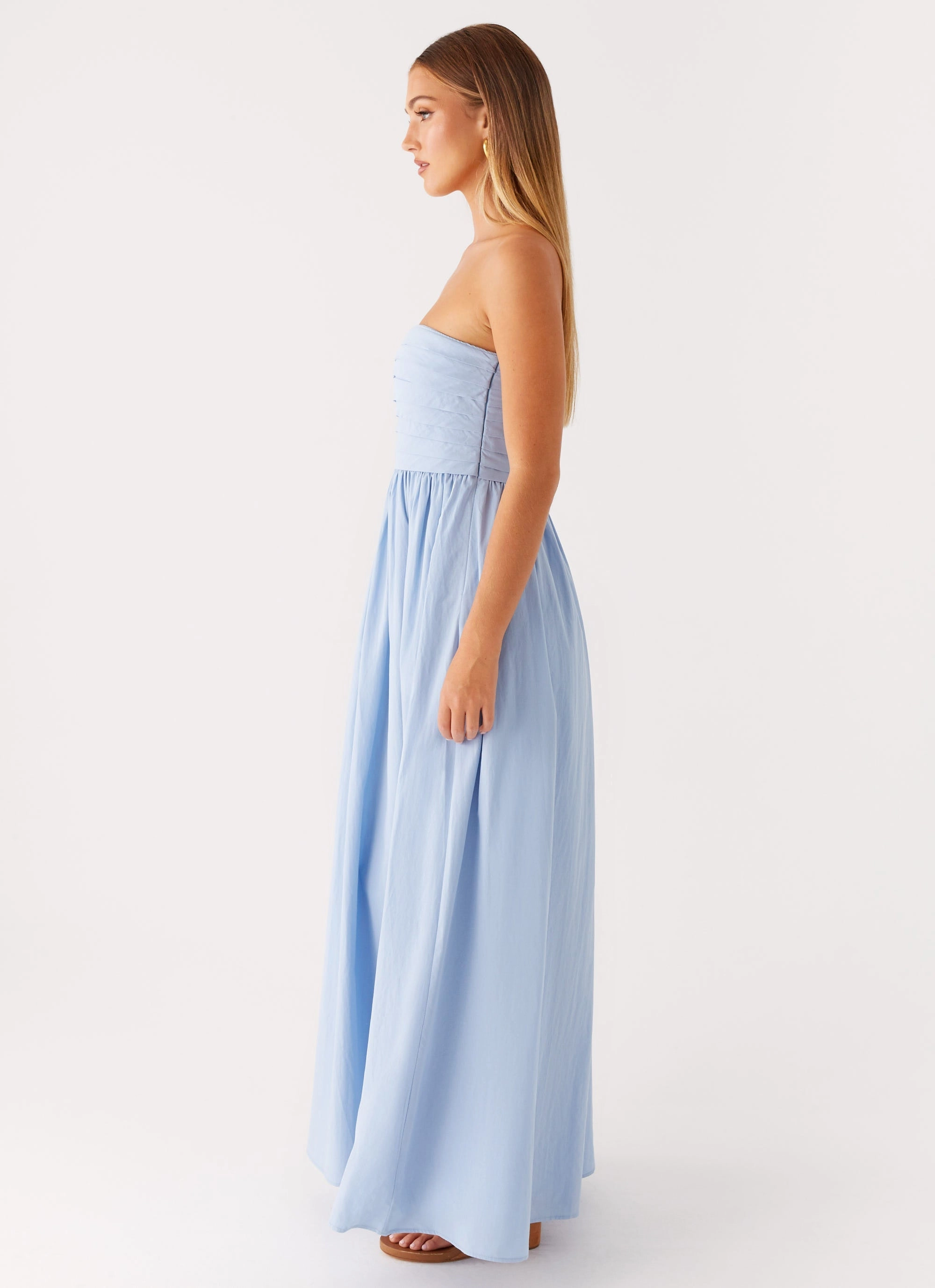 Tamia Maxi Dress - Blue Free Shape Tailored Wear