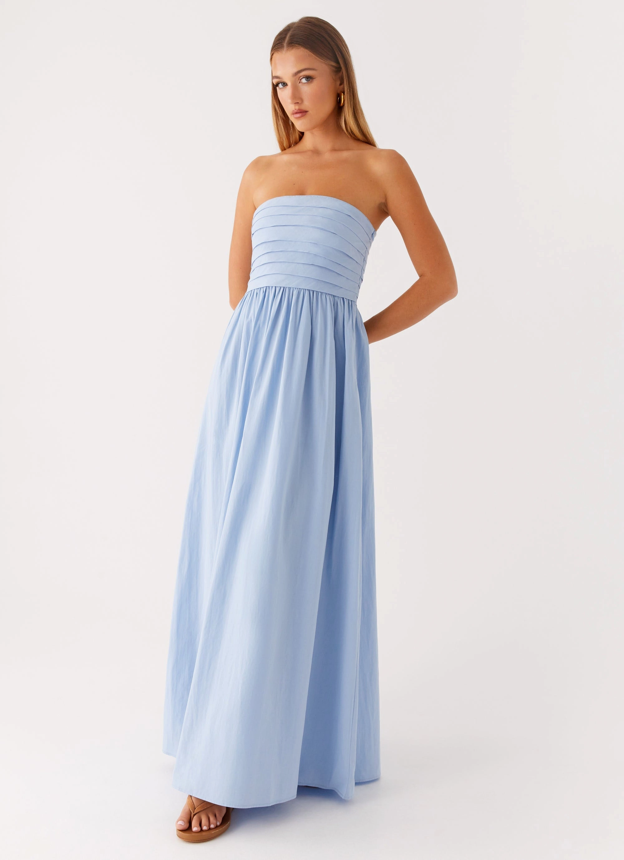 Tamia Maxi Dress - Blue All-Season Wear Casual weekend dress