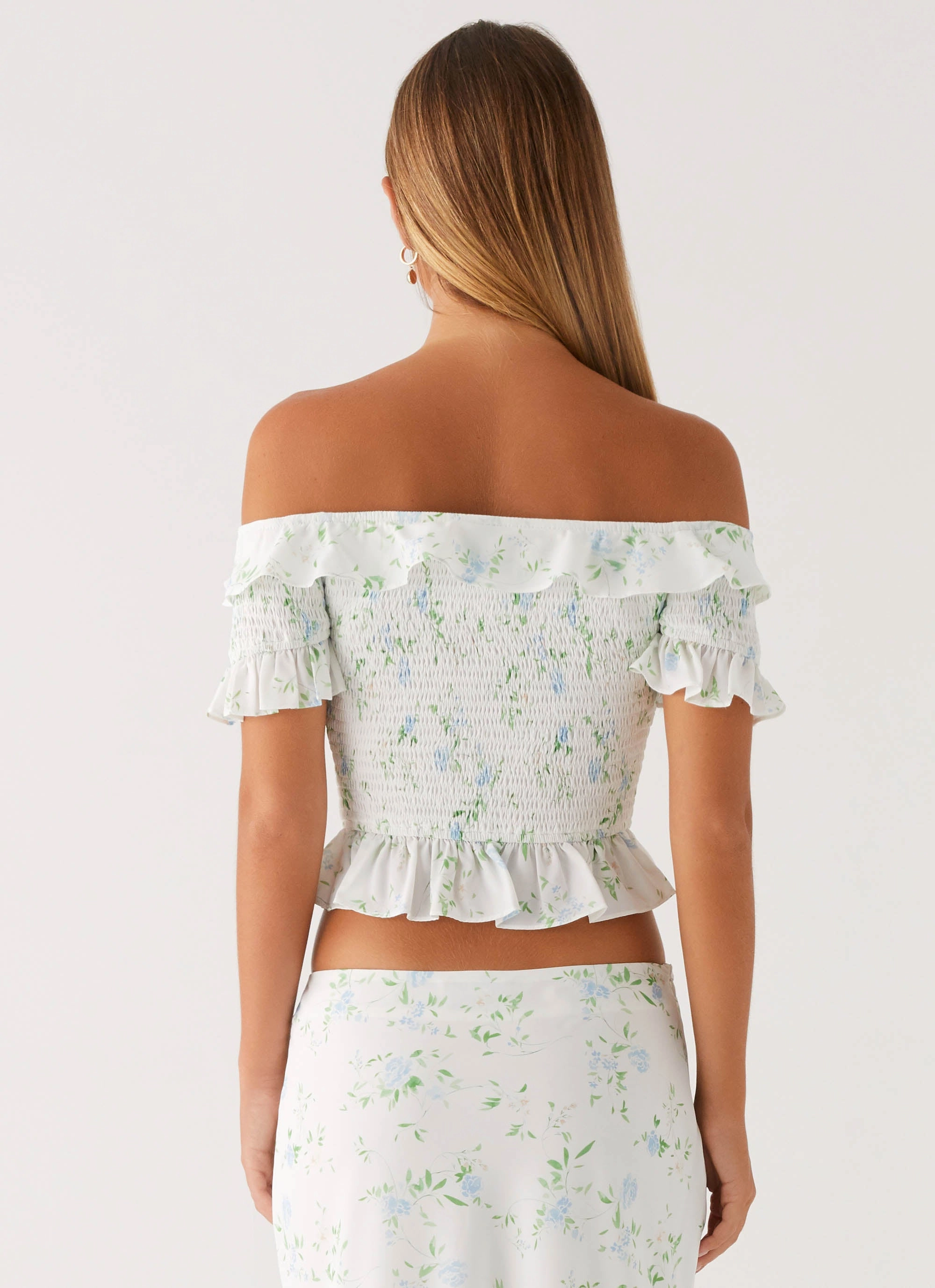 Star Girl Top - Vintage Ditsy Floral simple design