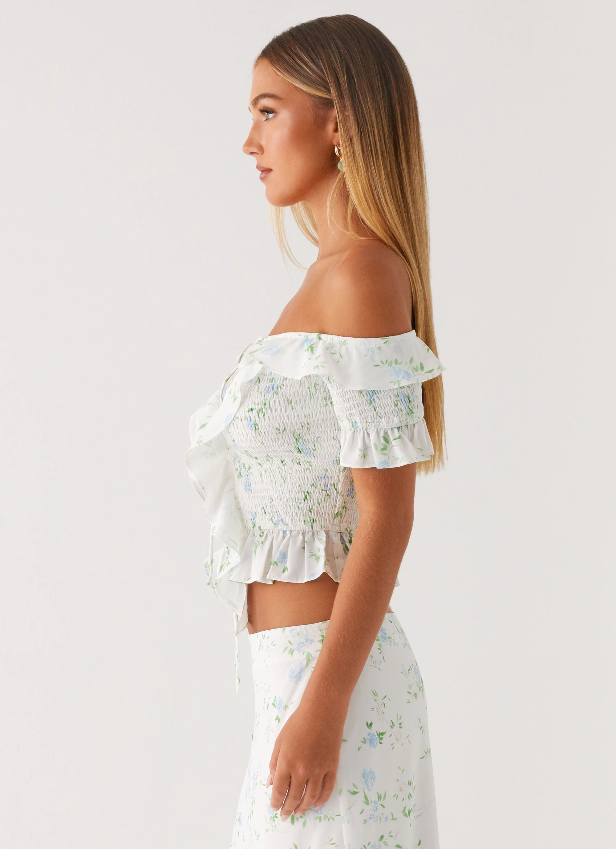 AdvancedAirflowChannels 3D Spacer Fabric Star Girl Top - Vintage Ditsy Floral