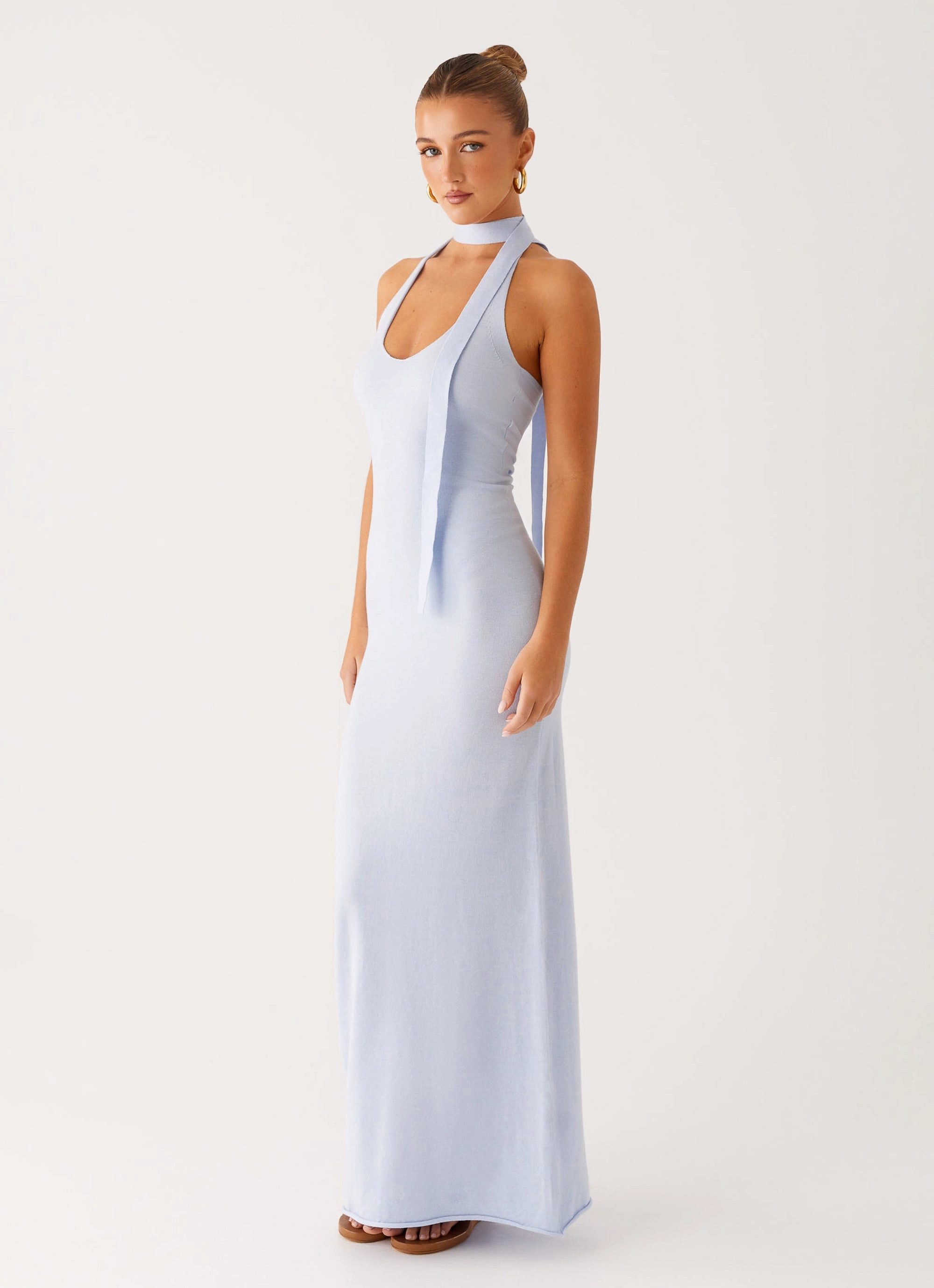 Eddie Knit Maxi Dress - Blue Tailored-fit