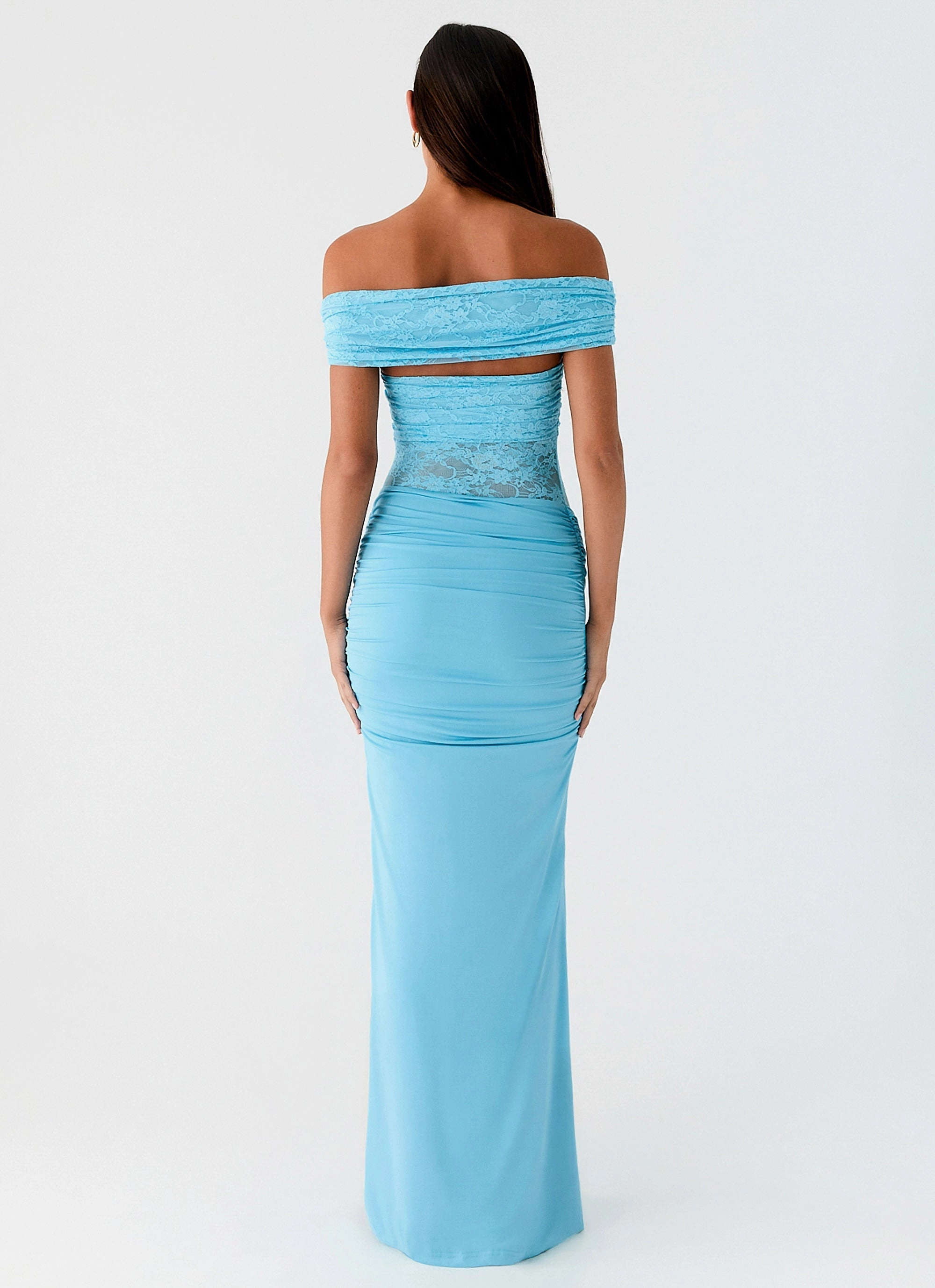 Either Way Maxi Dress - Turquoise Blue Layering Piece All-Season Wear