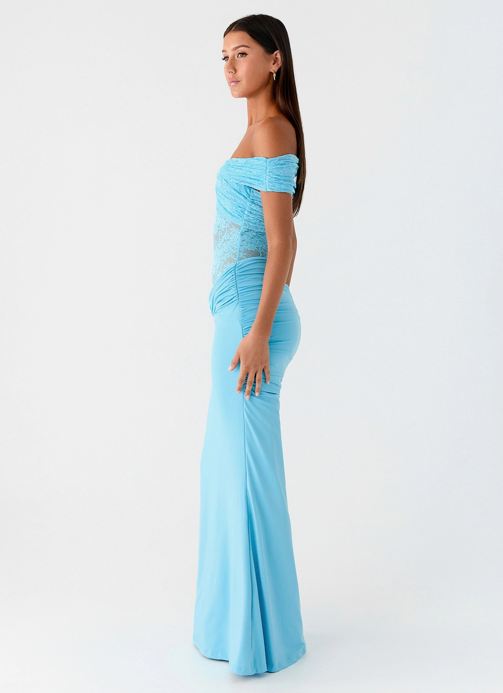 Essential Jacket Either Way Maxi Dress - Turquoise Blue