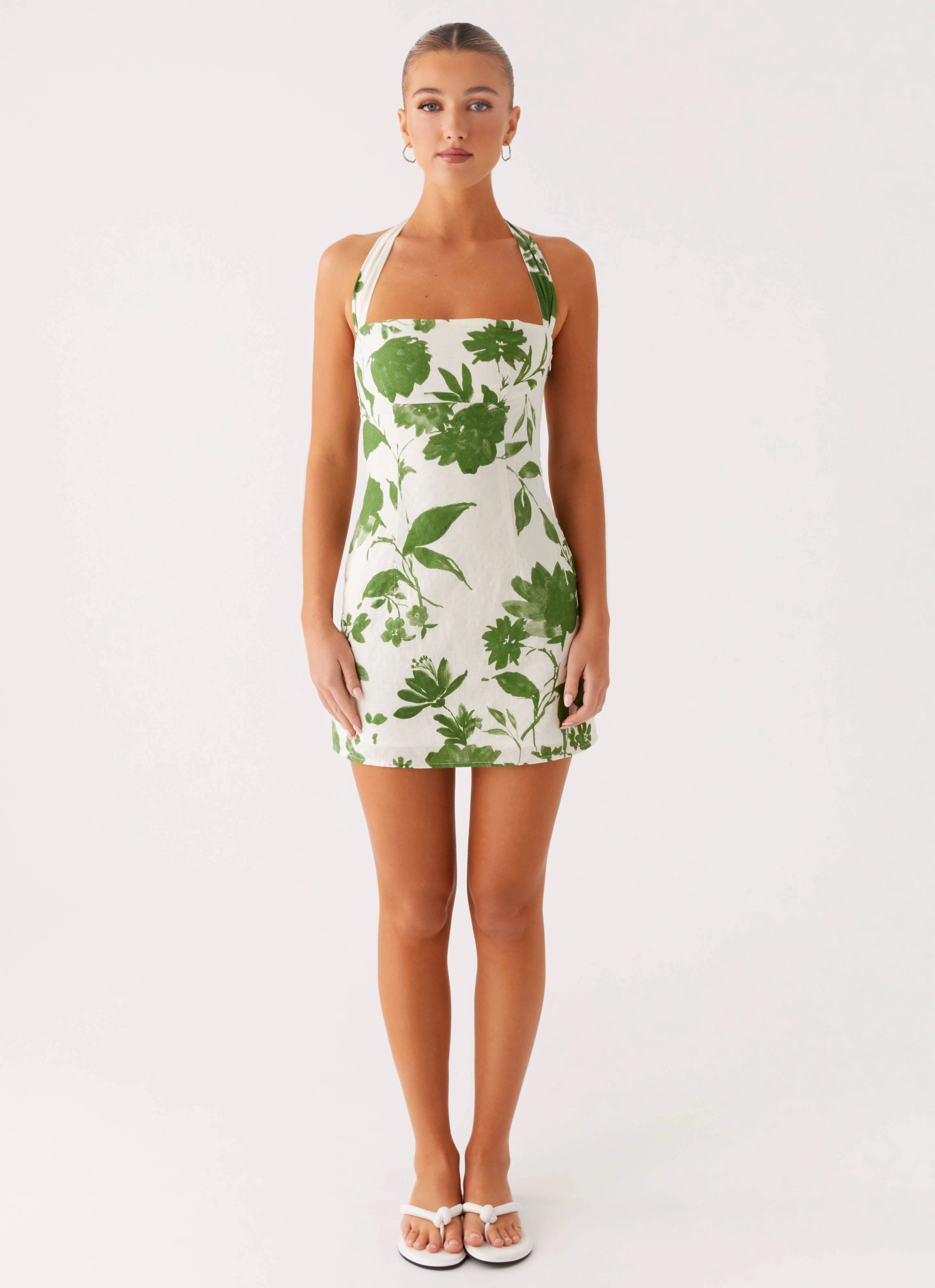 Melora Mini Dress - Verdant Bloom Hiking Outerwear