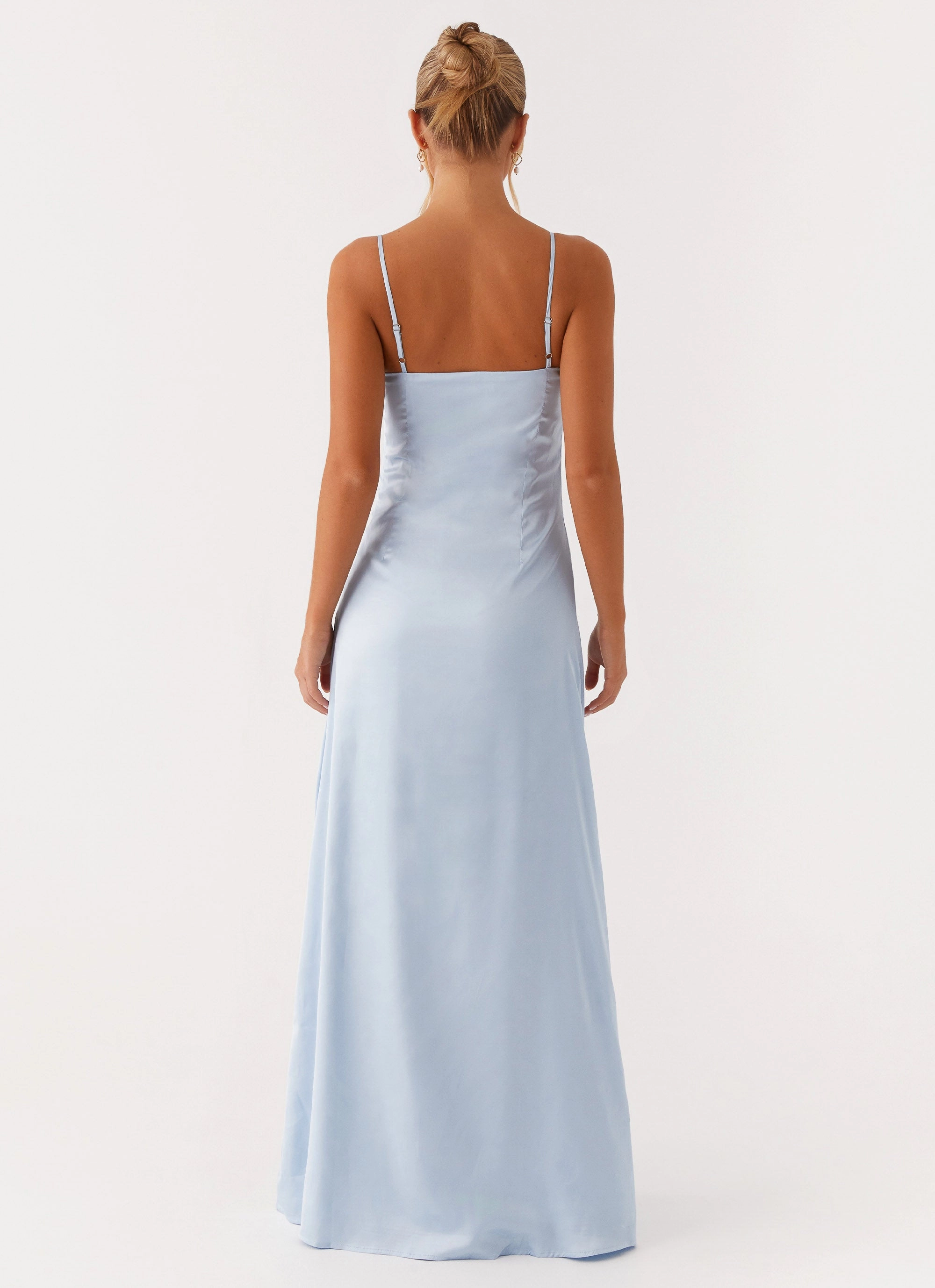 Aster Bloom Maxi Dress - Blue Breathable-Lining