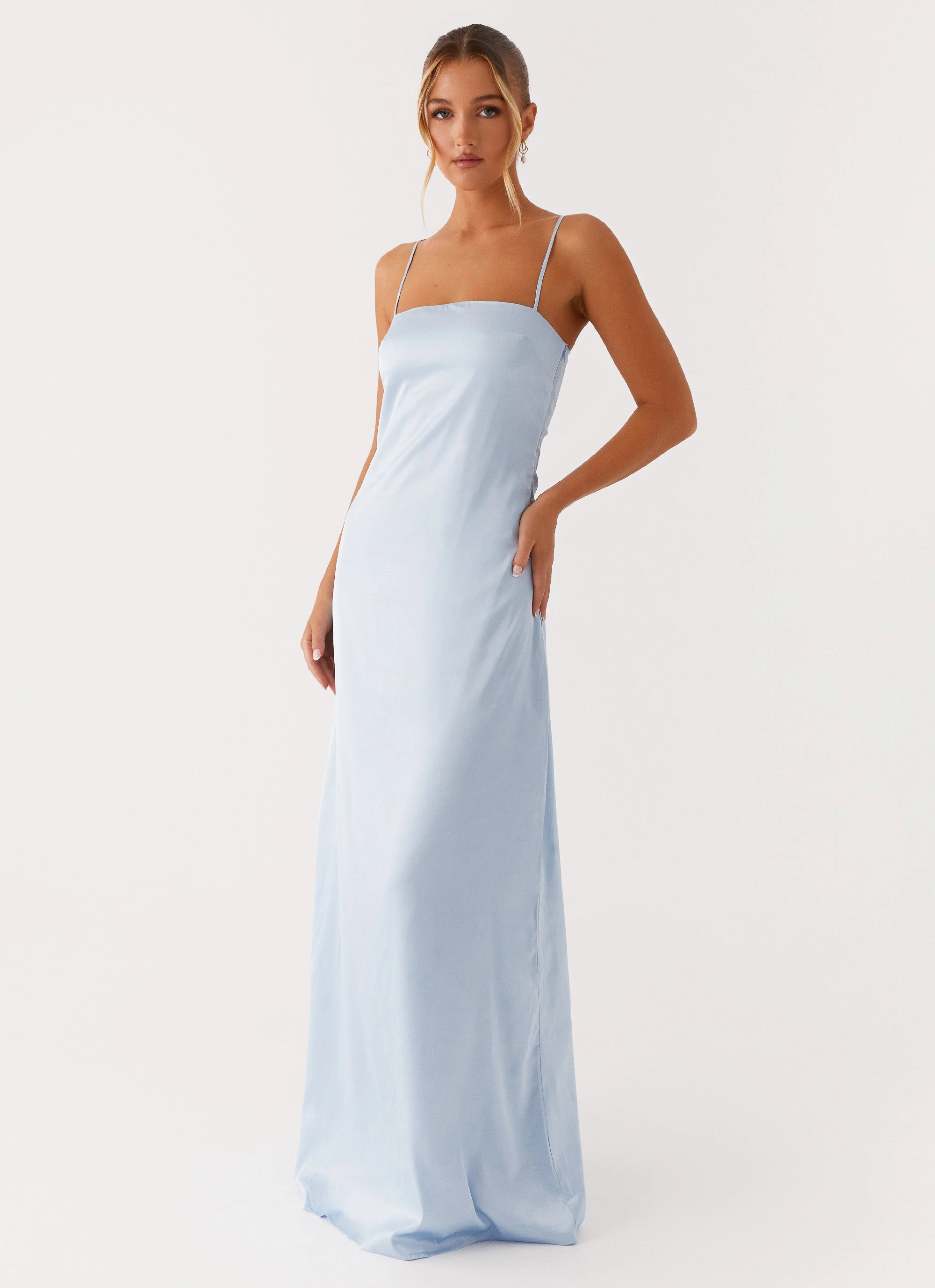 Aster Bloom Maxi Dress - Blue Tear-resistant