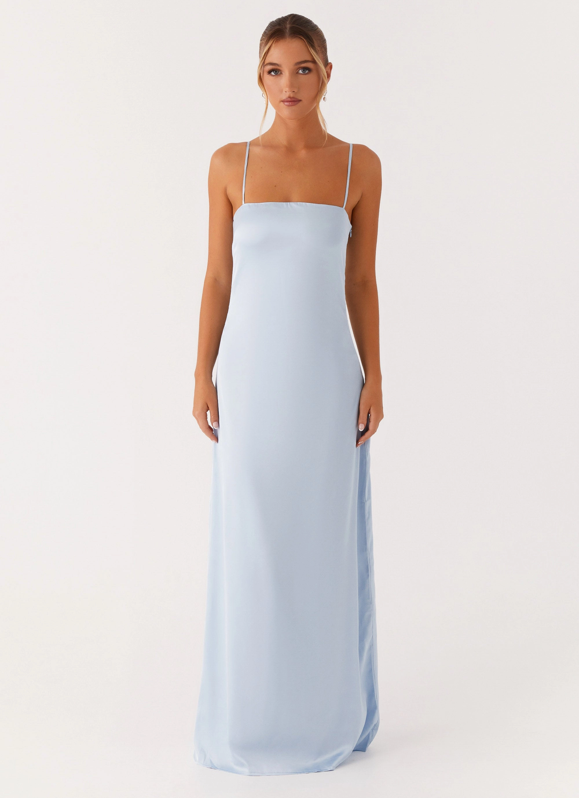 Aster Bloom Maxi Dress - Blue Versatile and Comfortable