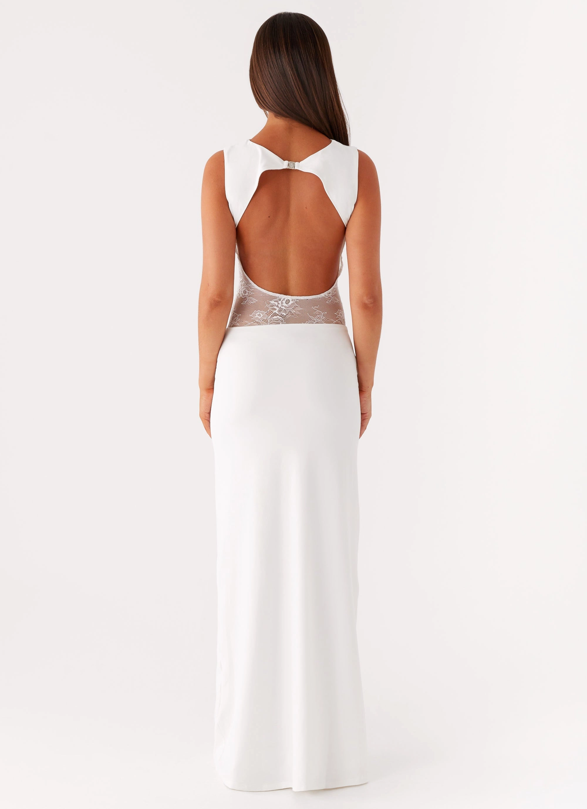 Fashion Essentials Medina Lace Maxi Dress - White