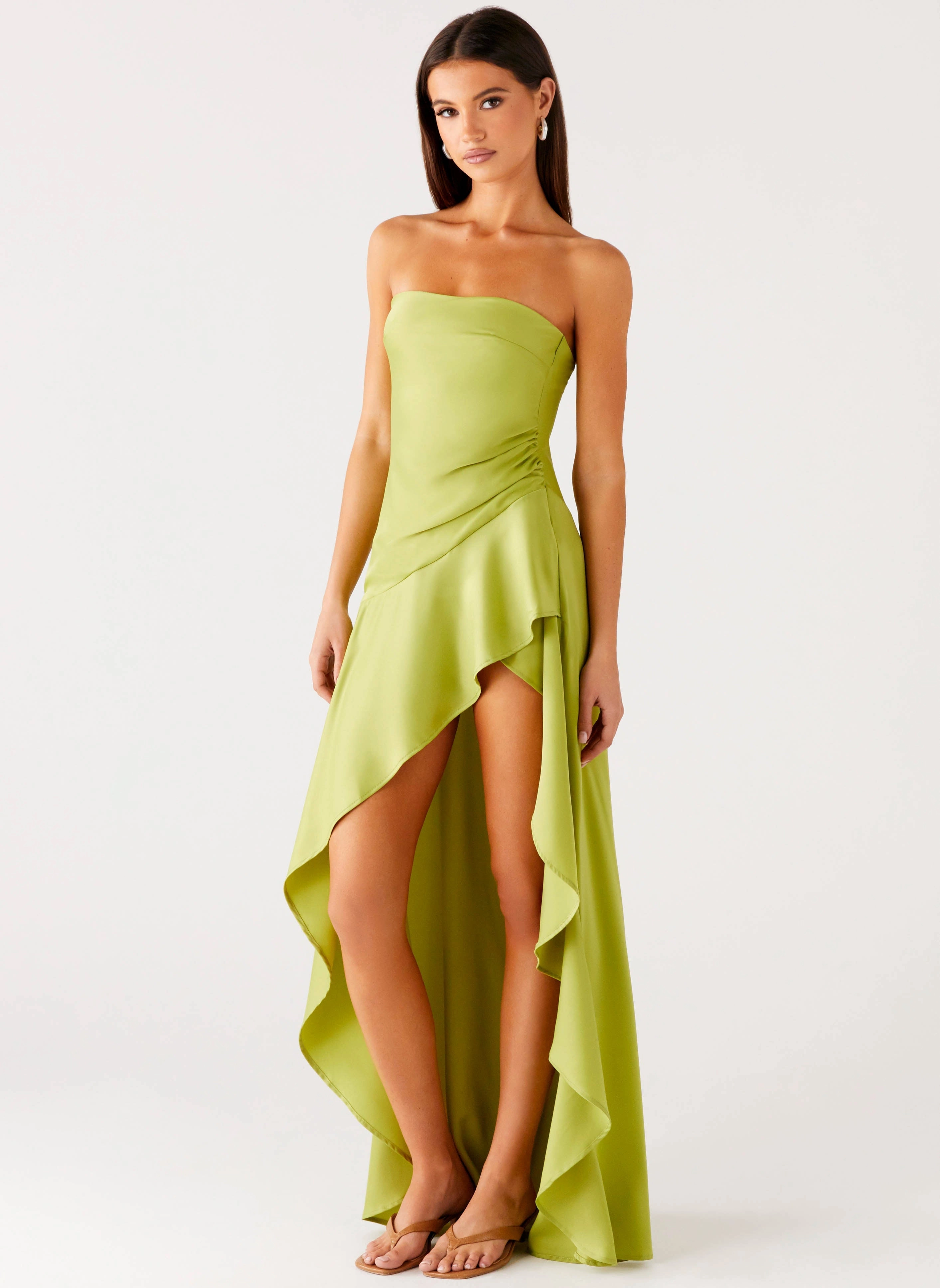 Bodie Maxi Dress - Lime Trendy Outerwear
