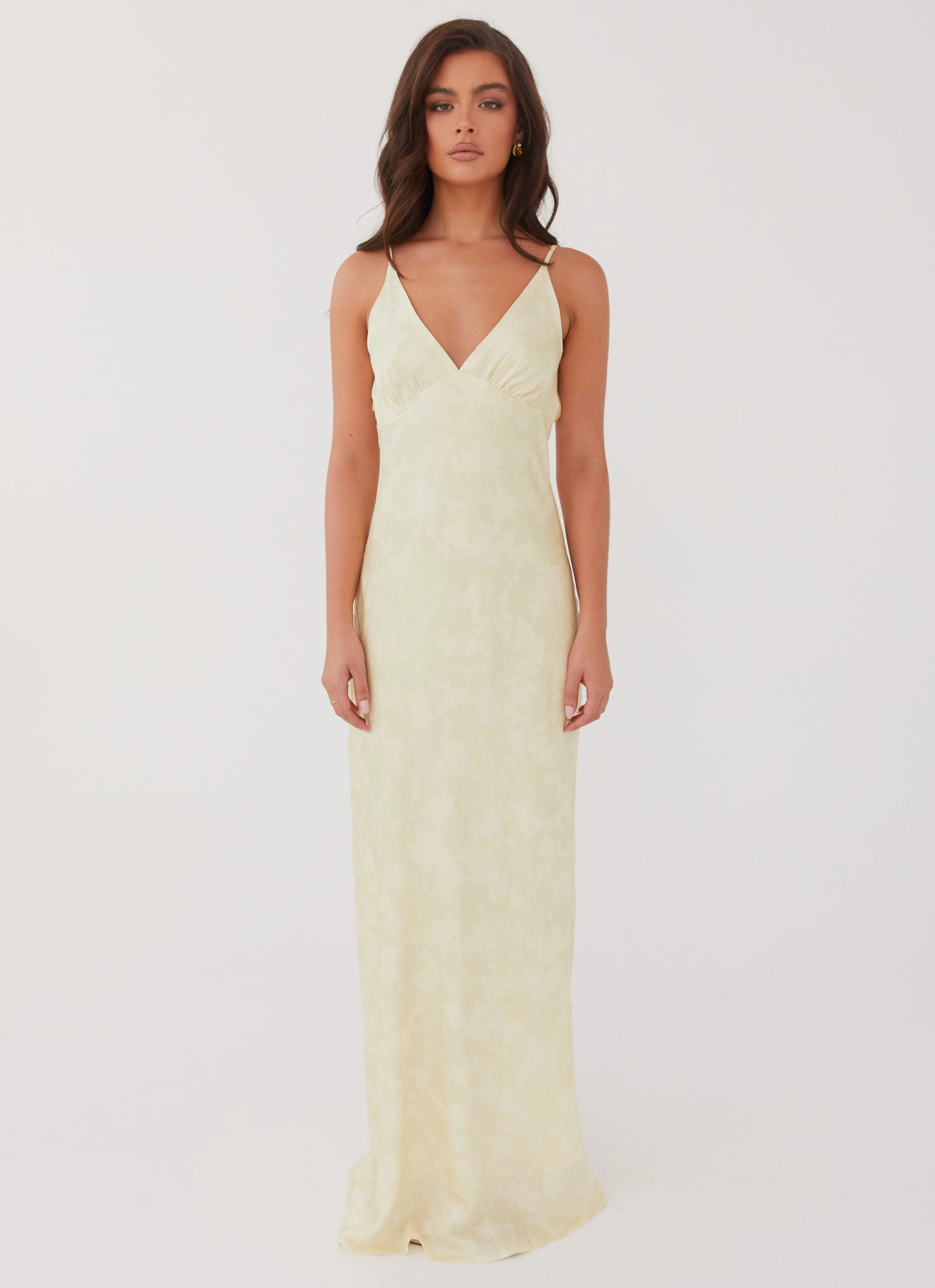 Pastel Shade Sorrento Sun Maxi Dress - Yellow Floral
