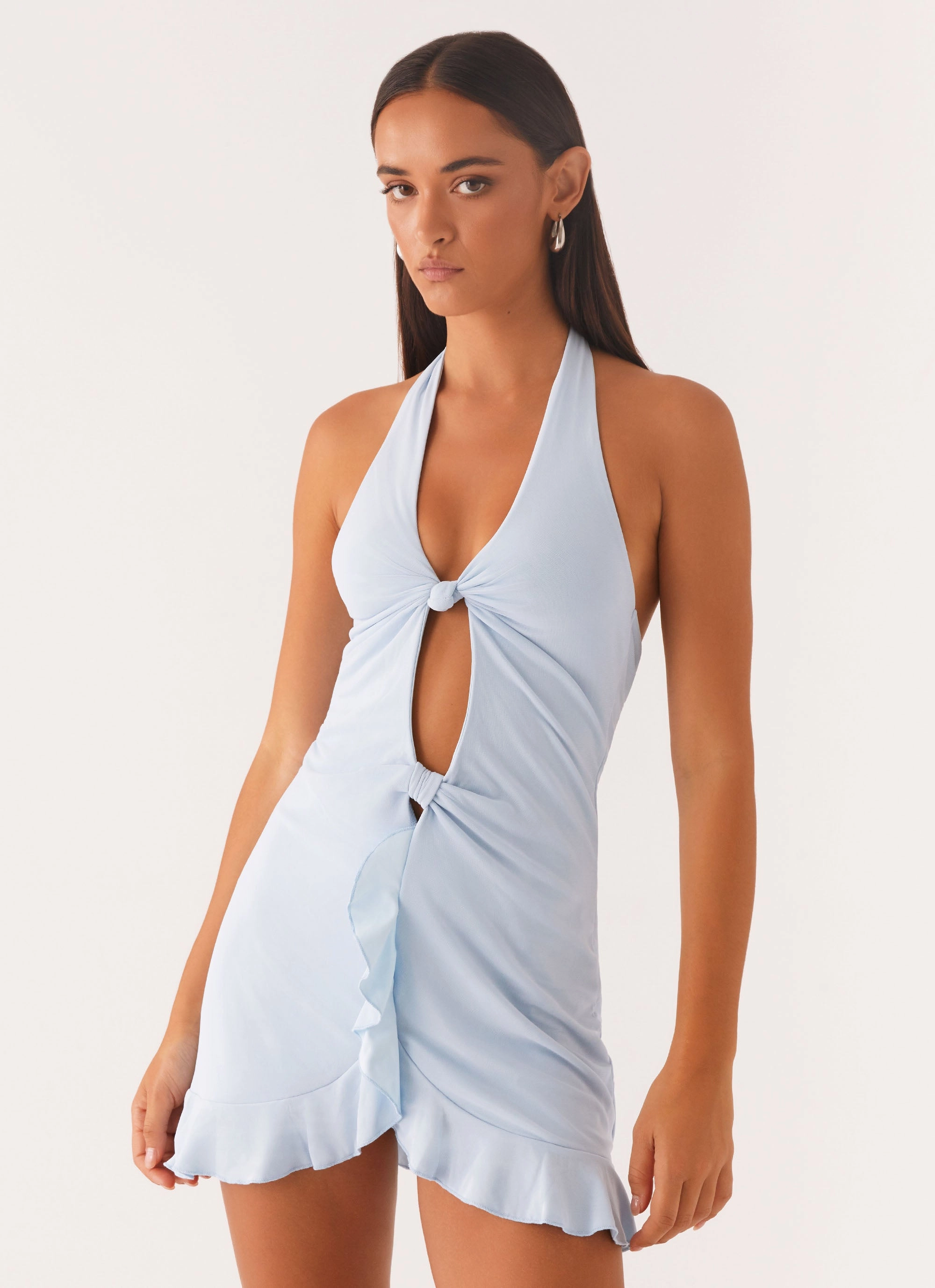 Colette Mini Dress - Pastel Blue Gender Fluid
