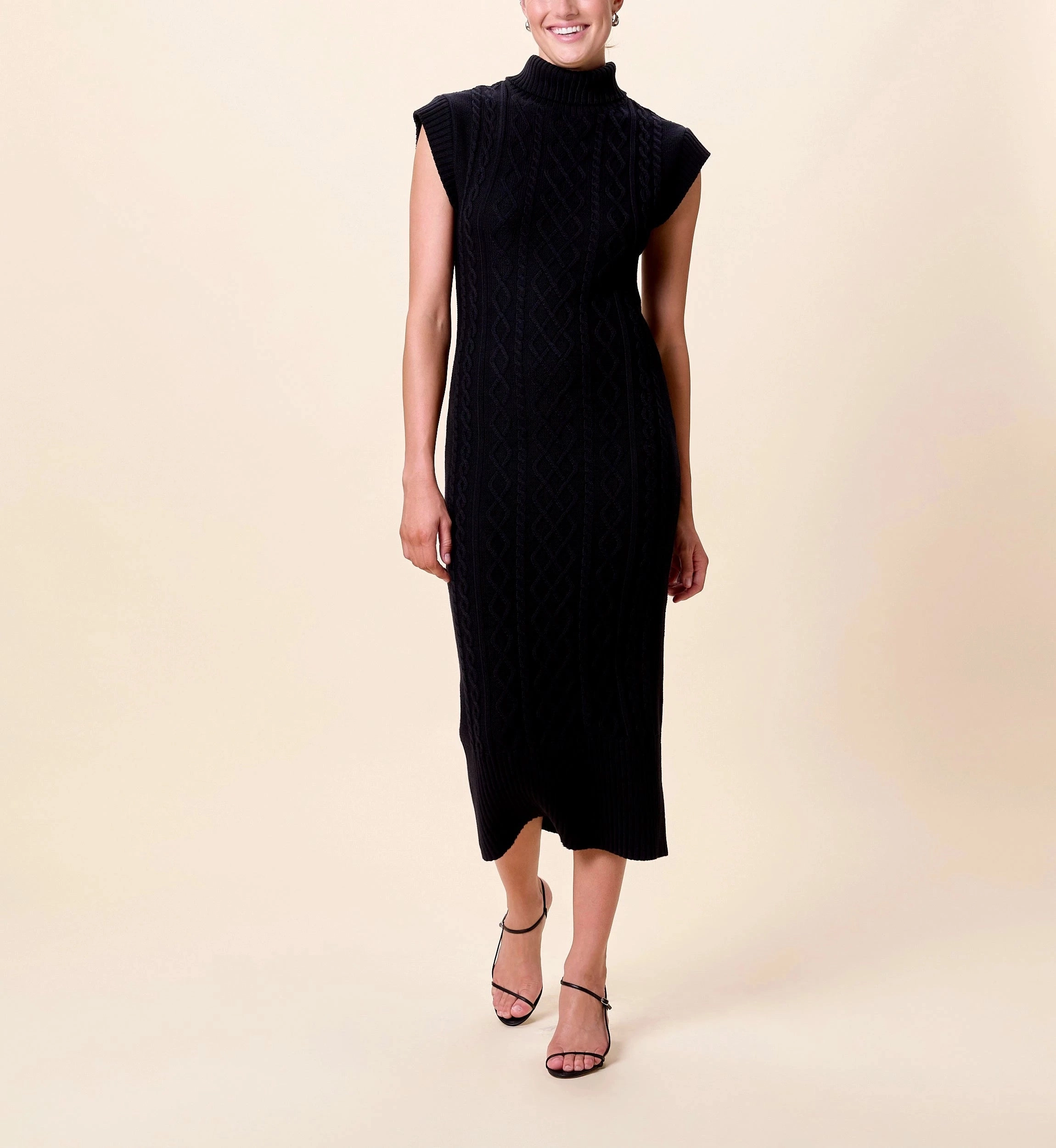 Shana Midi Dress | Black Stylish Pick Cozy Wearable