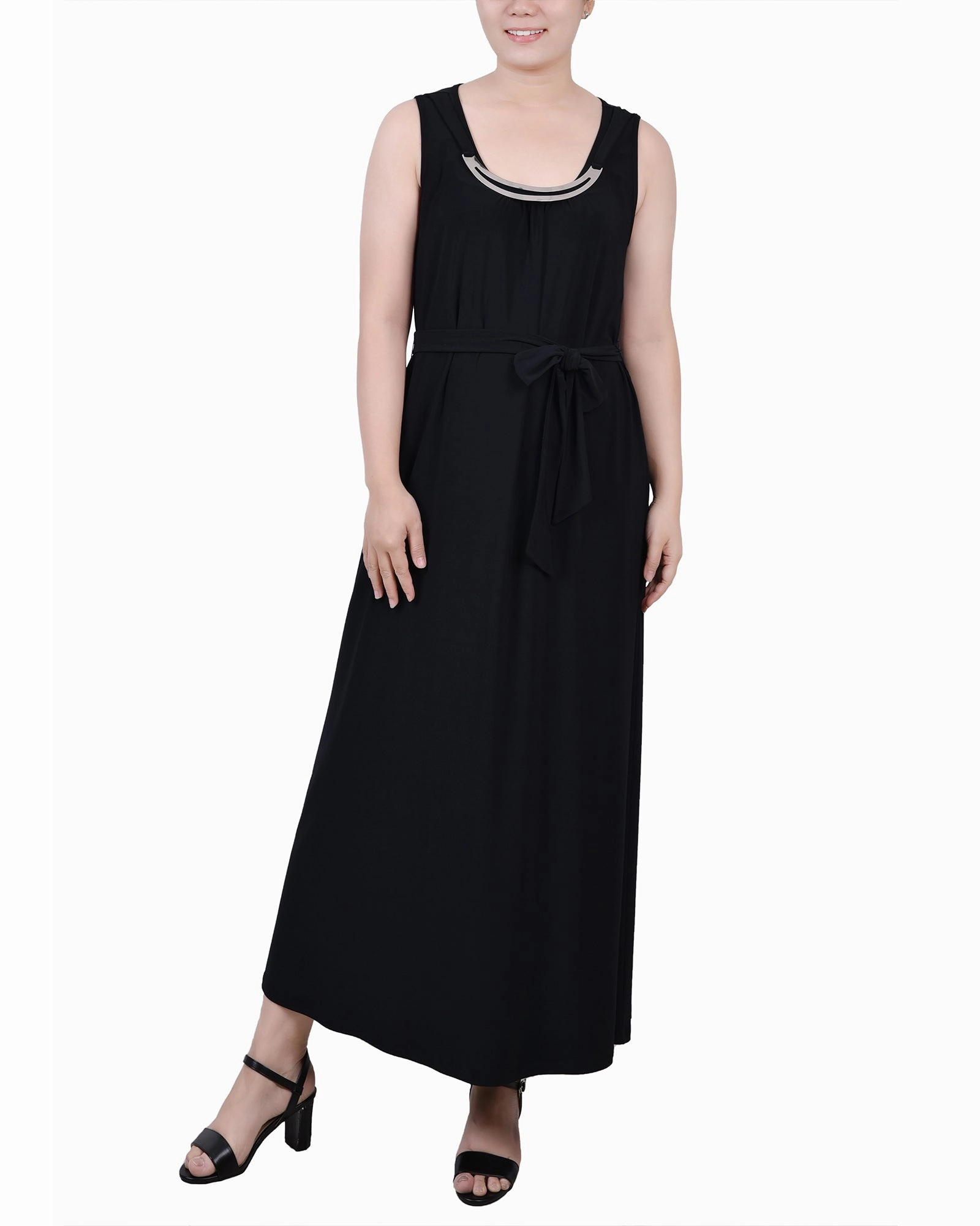 Clean Grace understated look Petite Ankle Length Sleeveless Dress