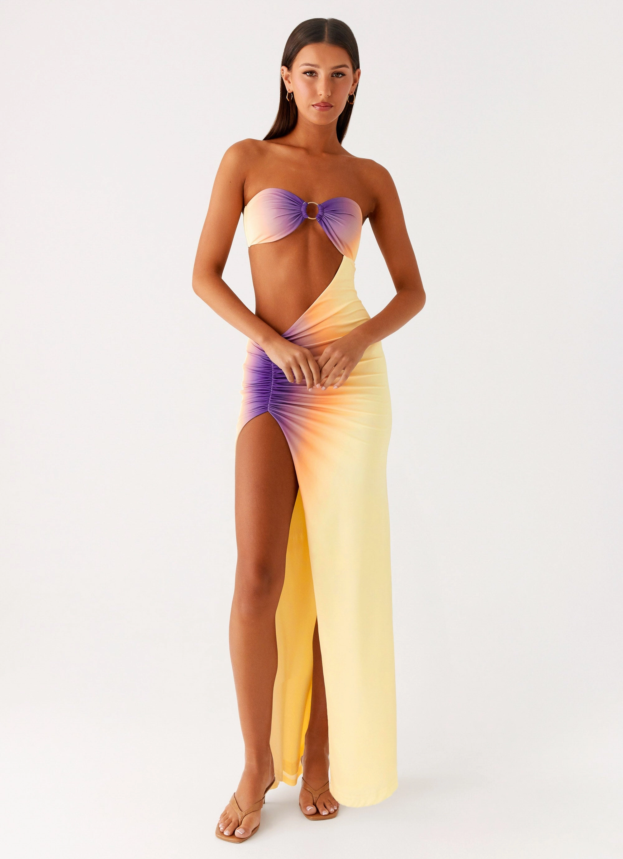 Ellisah Ombre Maxi Dress - Sunrise Ombre Winter Fashion