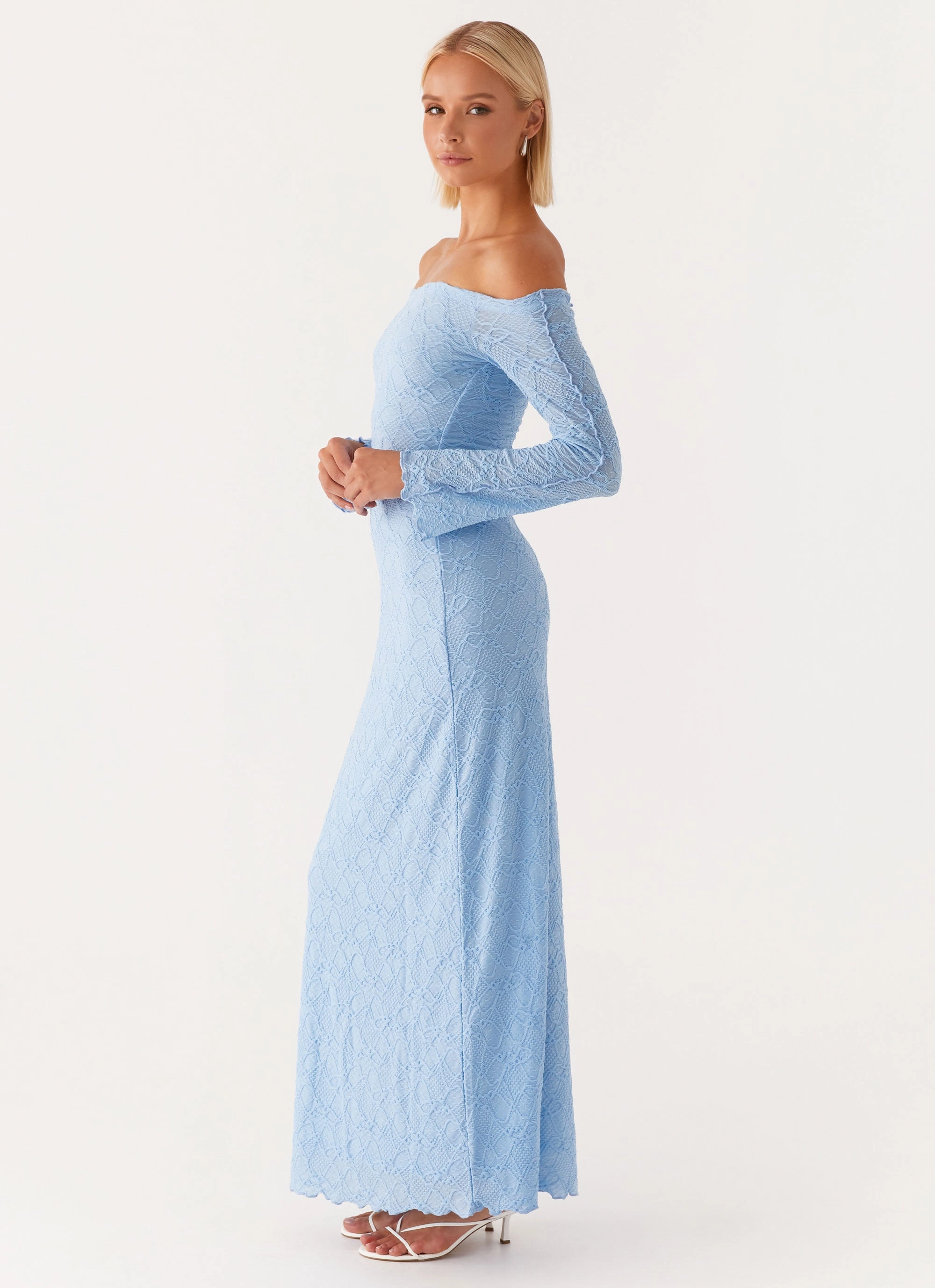 Flattering Silhouette Breeze Flow Elouera Maxi Dress - Baby Blue