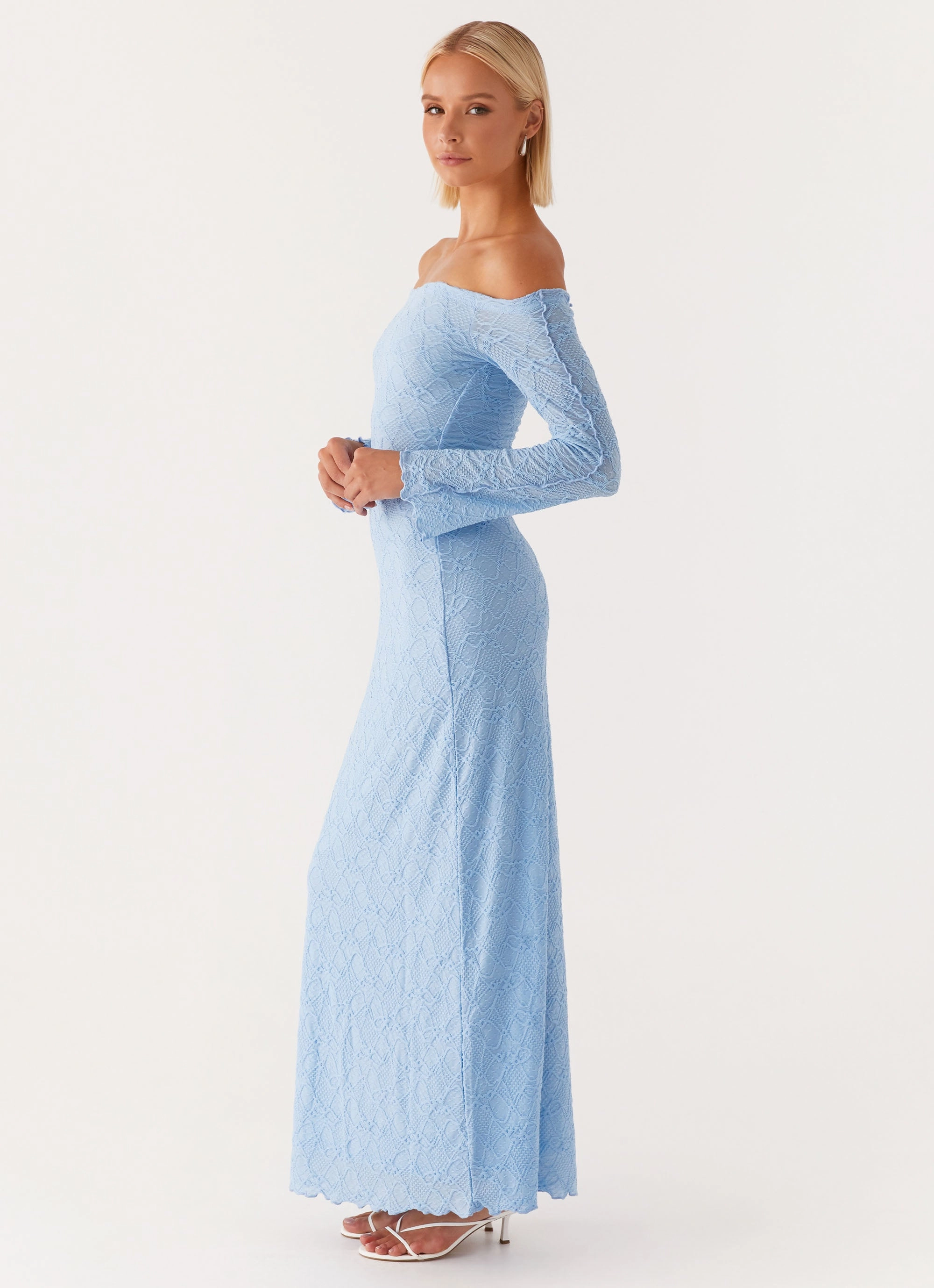 High-Low-Hem Elouera Maxi Dress - Baby Blue