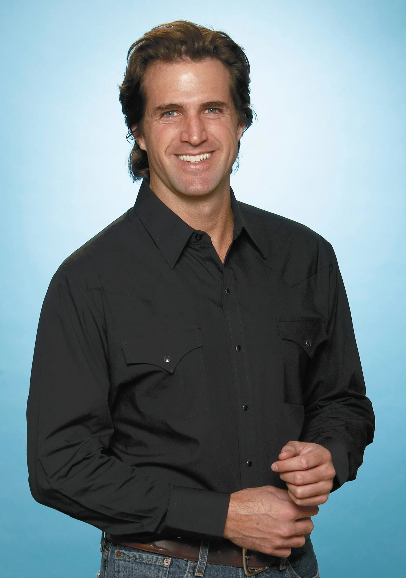 mix and match Ely and Walker Mens Solid Western Black Poly/Cotton L/S Shirt