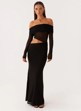 Emery Maxi Dress - Black Clean Cut AntiFrayEdging