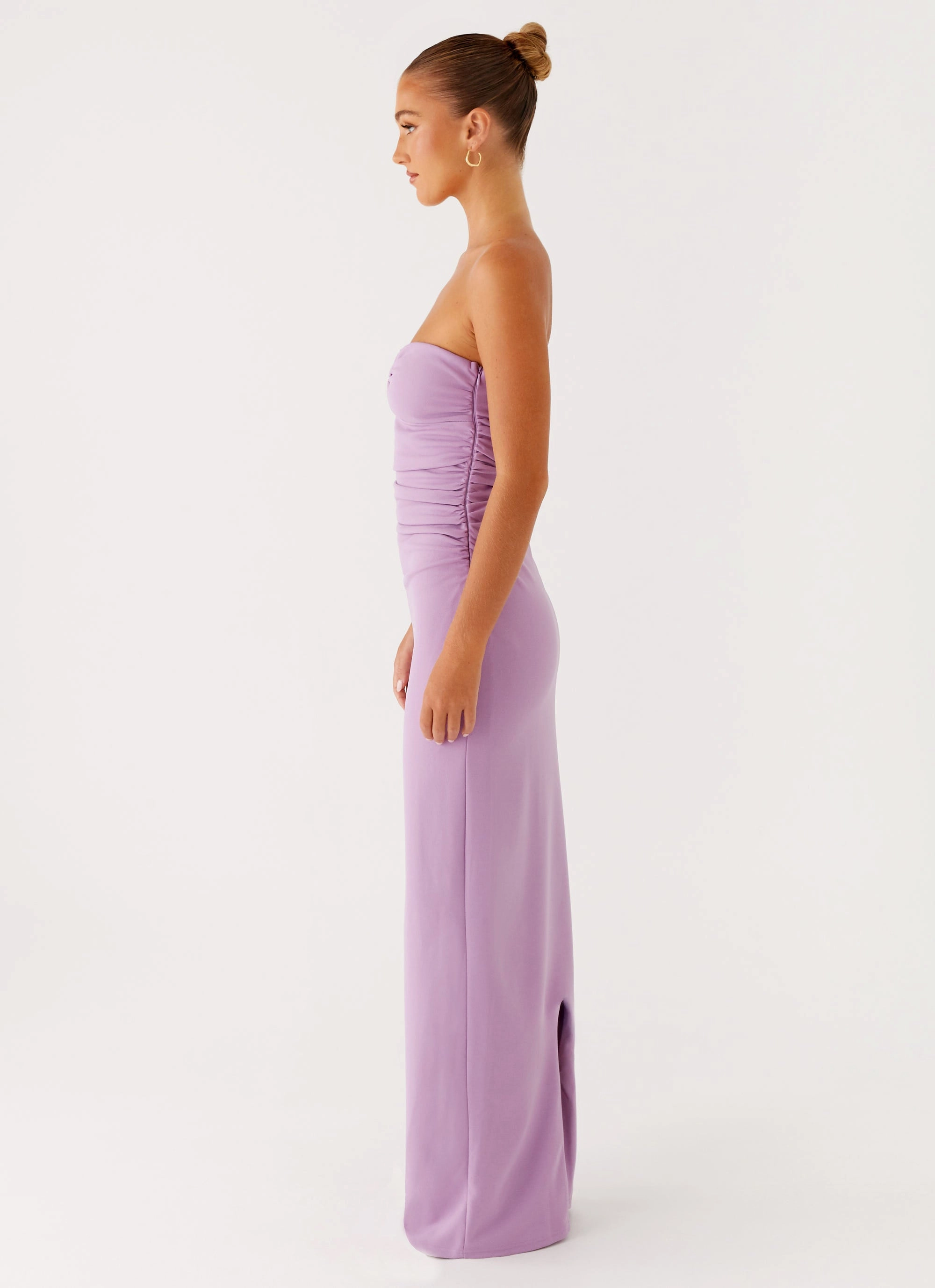 Eryn Maxi Dress - Lilac Puffer Design