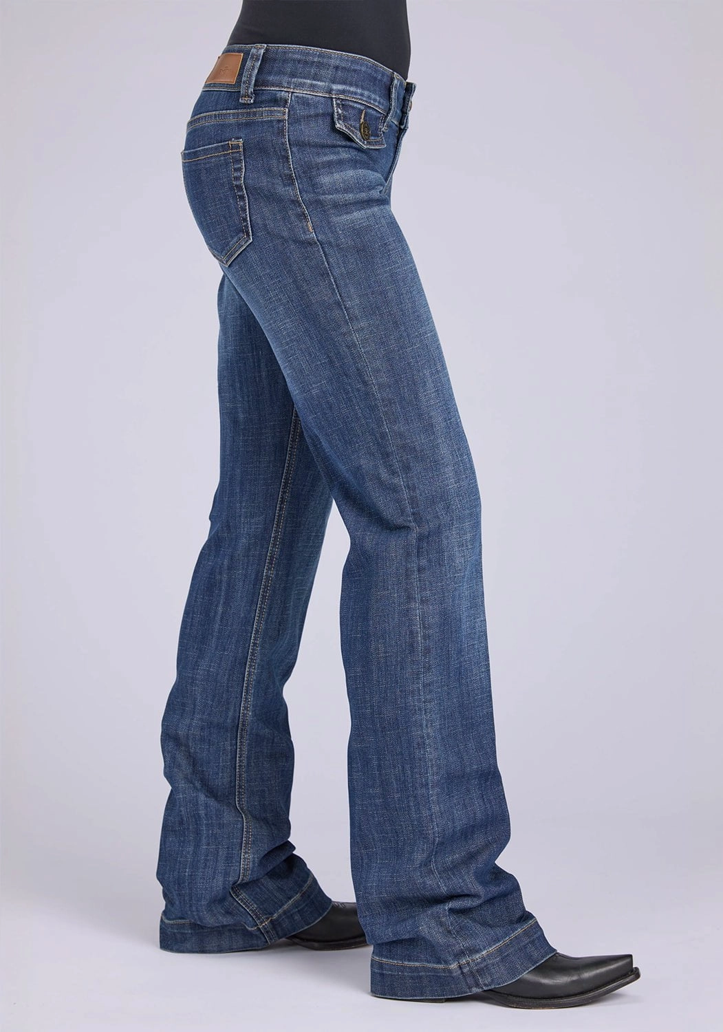 Tin Haul Womens 280 Rosie Fit Flaps Blue Cotton Blend Go To Jeans Classic Weekend Getaway