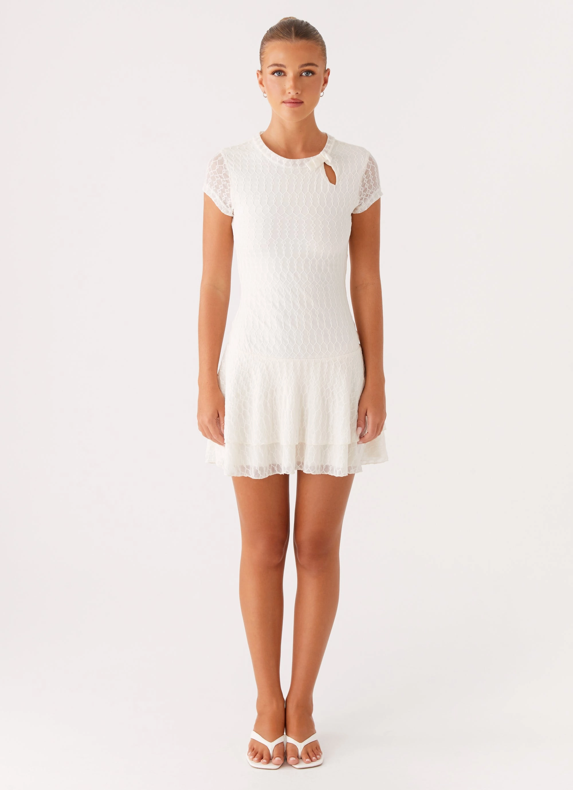 Summer Ease Esty Mini Dress - Ivory