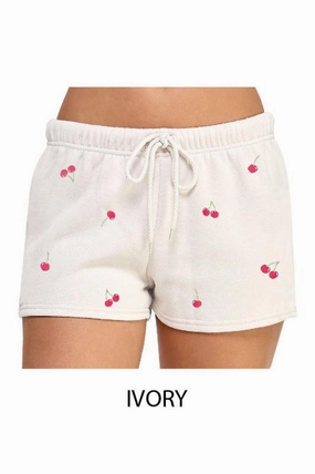 Thermoregulating Fabric Wrinkle Resistant Material Evelyn Basic Fleece Cut-edge Shorts