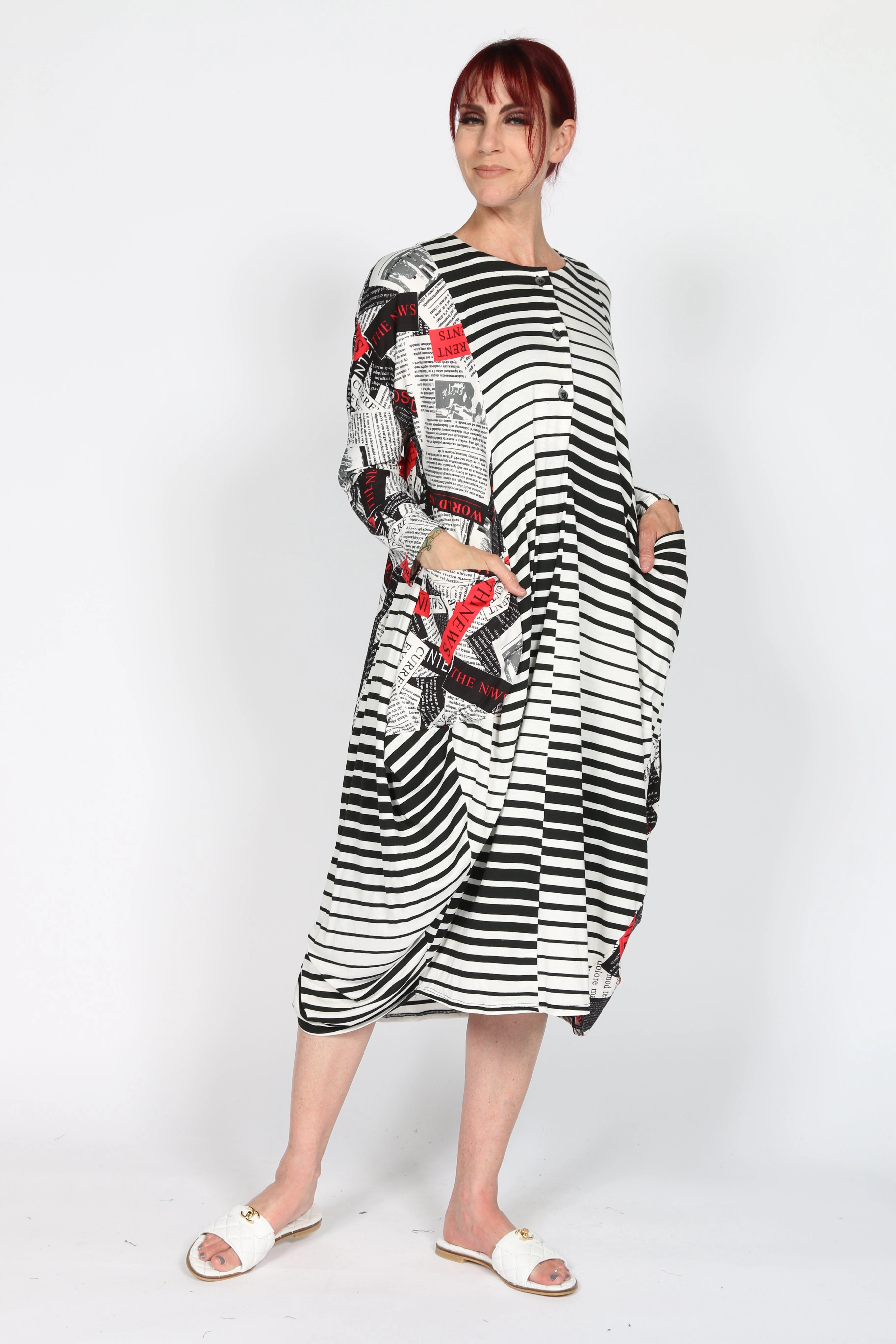 Easy Dress Long Lines Soft Structure