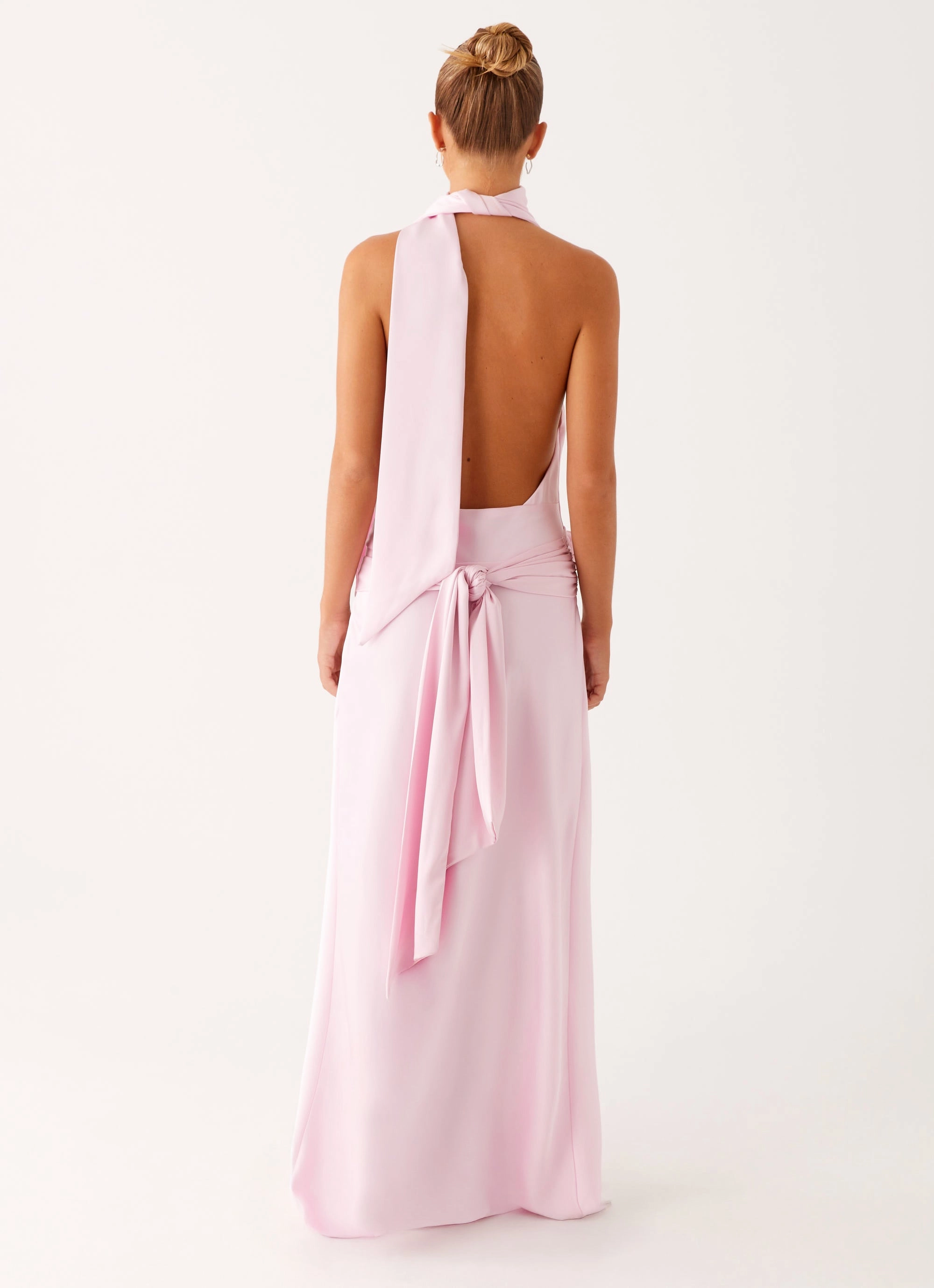 Slim Tailored Imani Maxi Dress - Pink