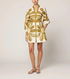 Floral Comfort Noor Mini Dress | Floral Placed Print