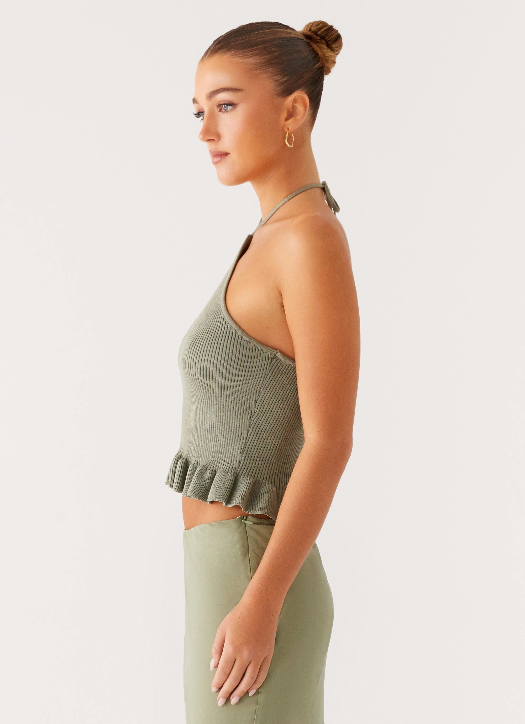 Idola Knit Top - Sage LowMaintenanceFabric