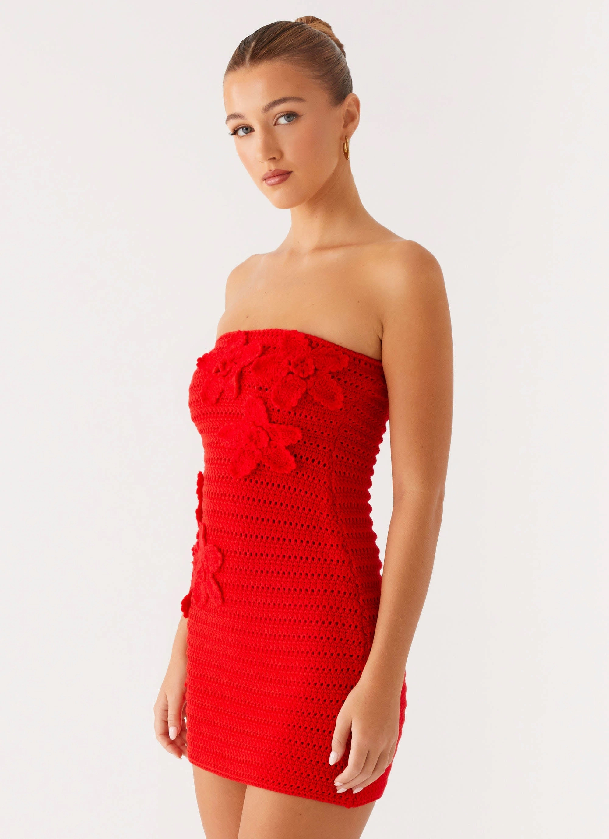 Sicily Mini Dress - Red Spring Ready