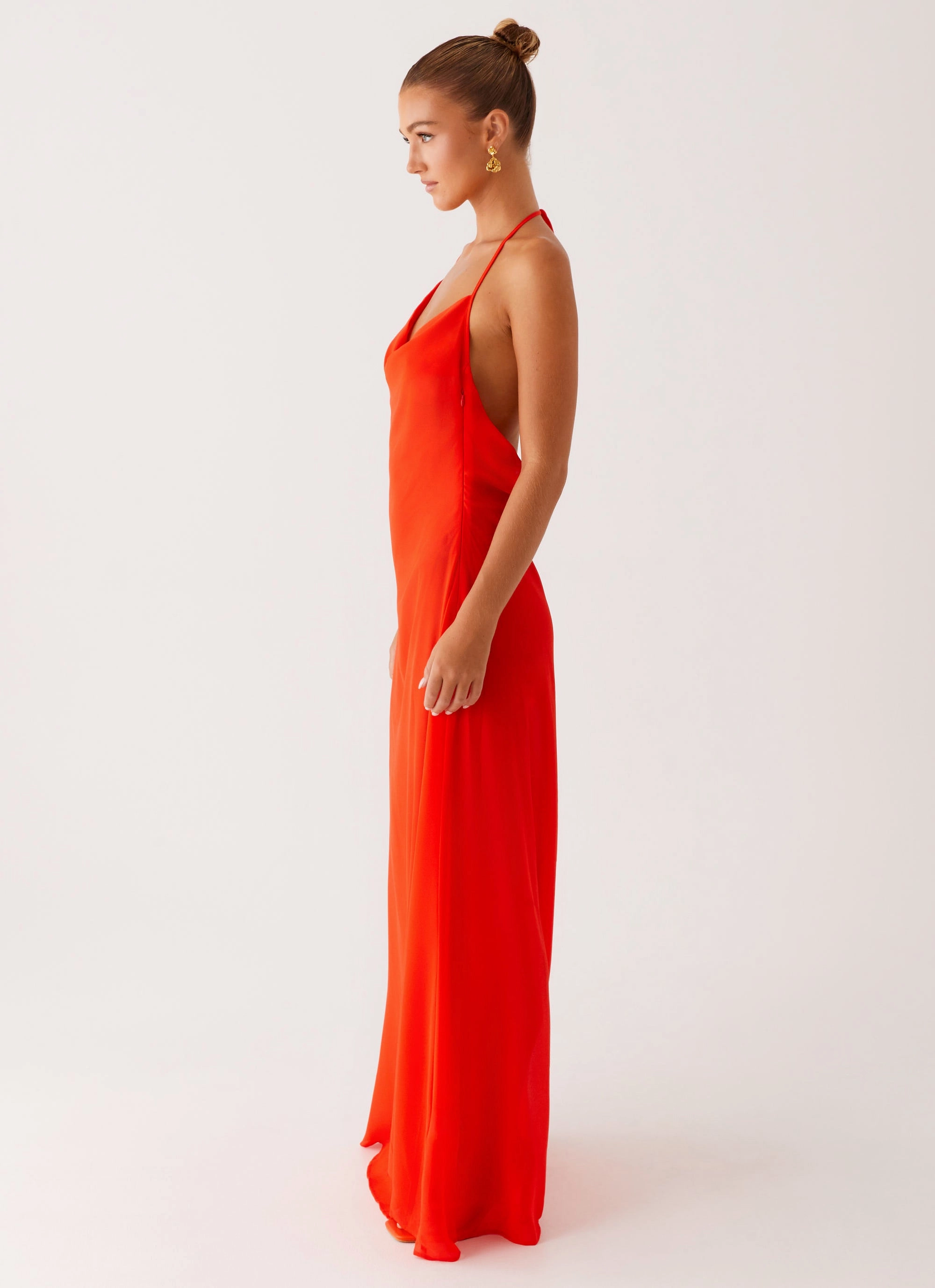 Casual Fashion Outerwear Collection Fantasy Maxi Dress - Orange