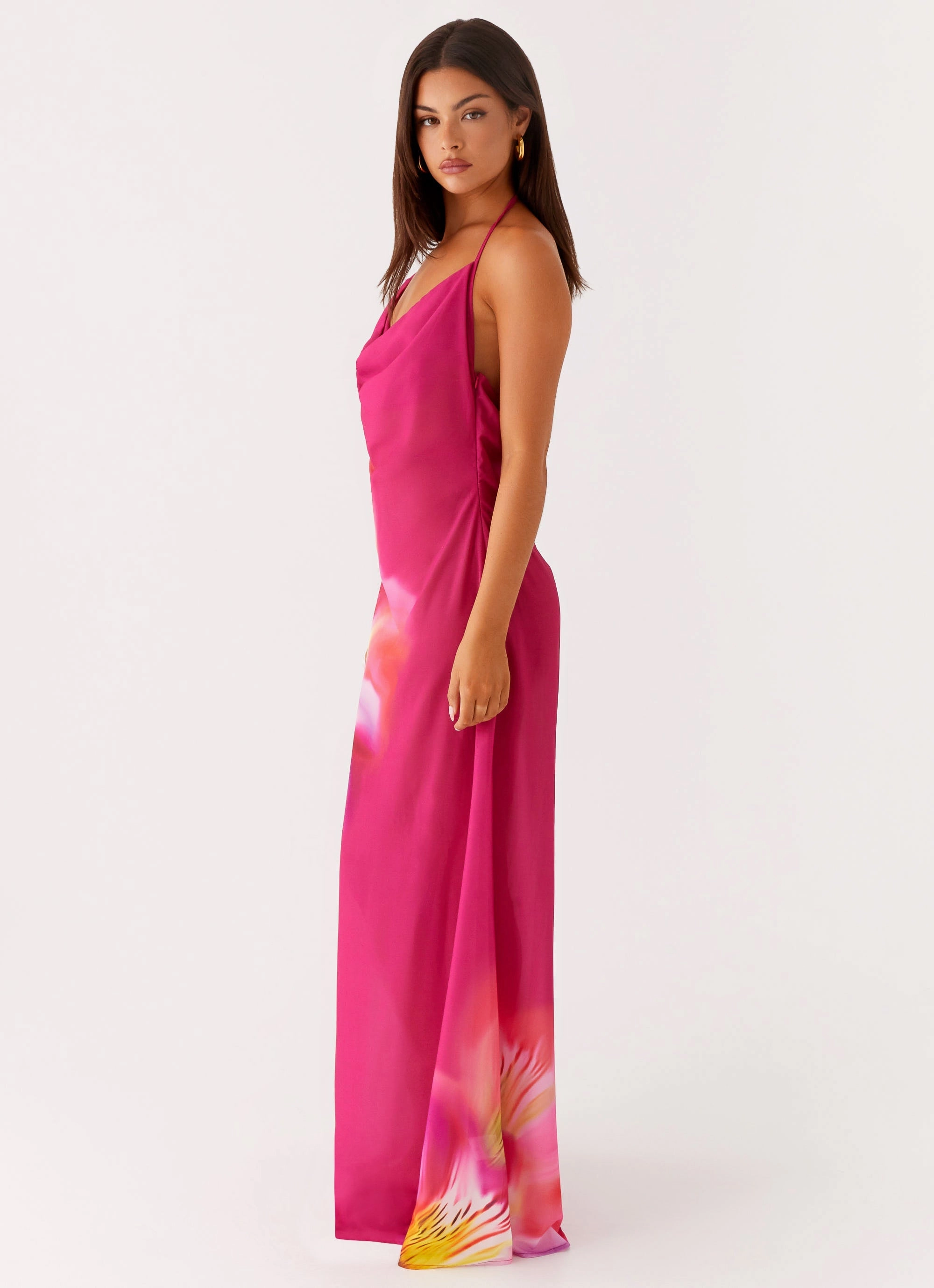 Fantasy Maxi Dress - Pink Tropical Easy Mood Low Key